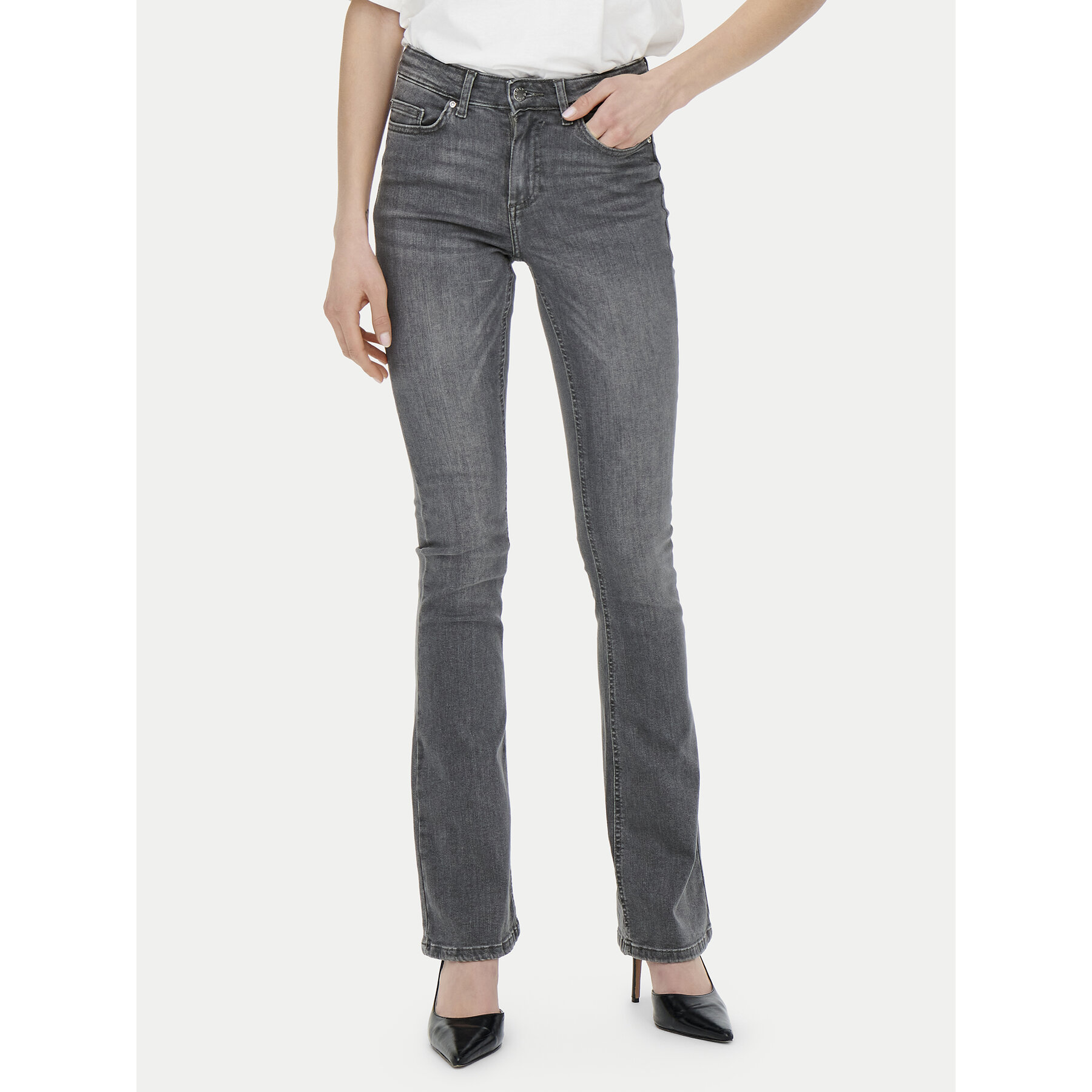 ONLY Jeansy Blush 15233721 Szary Flared Fit