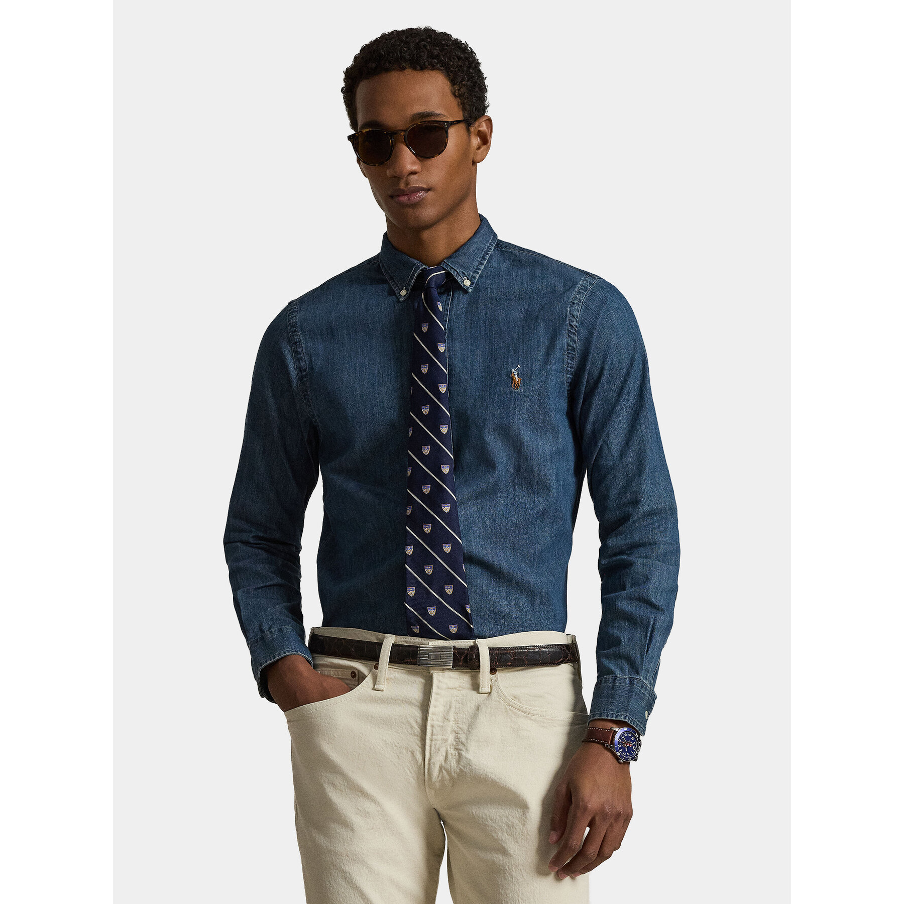 Polo Ralph Lauren Koszula Core Replen 710548539 Granatowy Slim Fit
