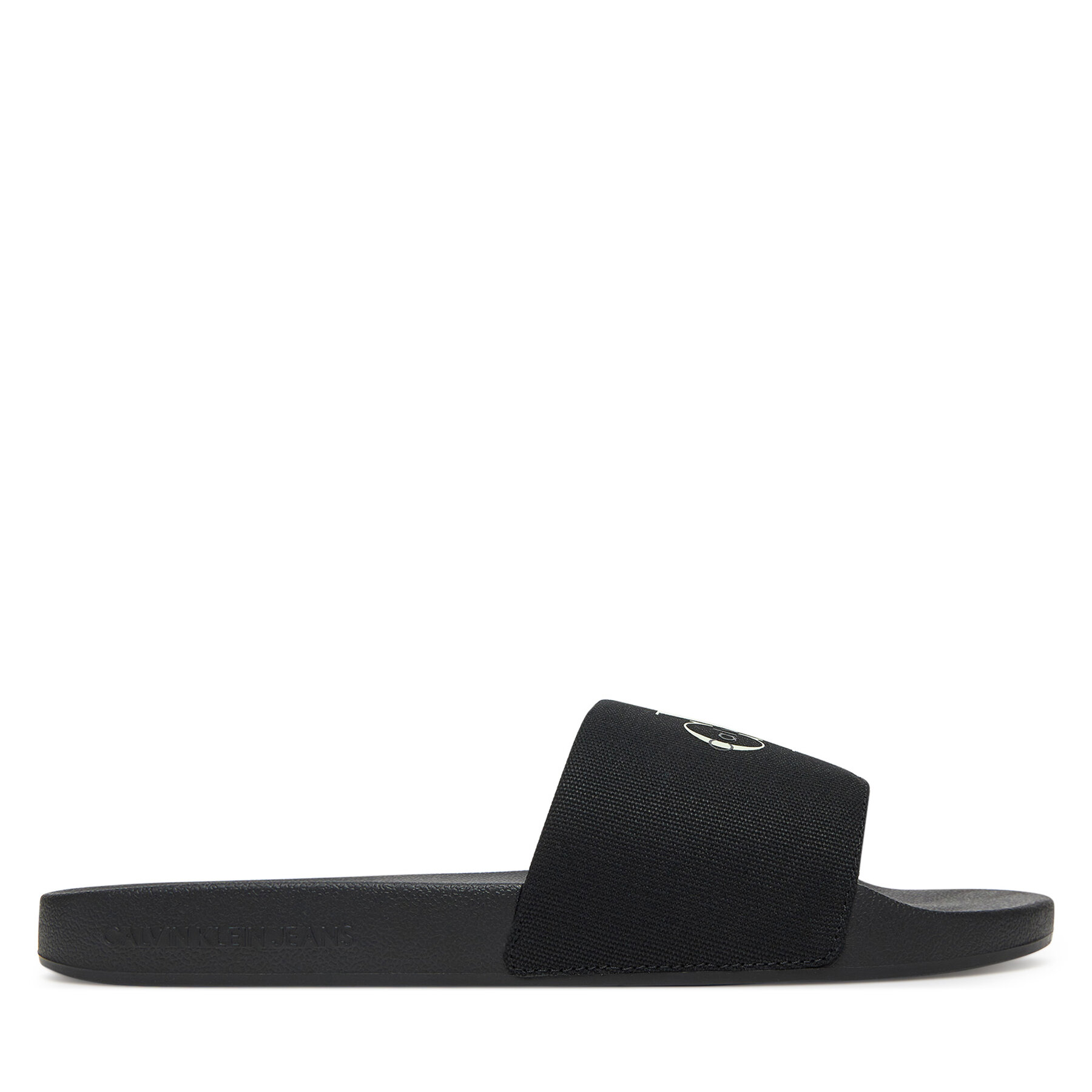 Calvin Klein Jeans Klapki Slide Monologo Cv YM0YM01367 Czarny