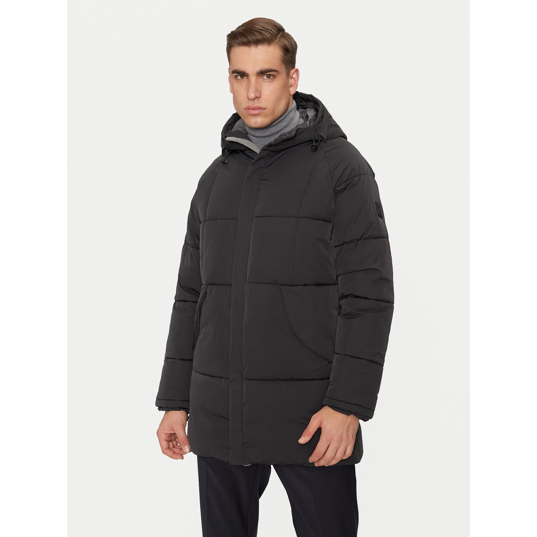 Liu Jo Kurtka zimowa QF4184 T2673 Czarny Regular Fit