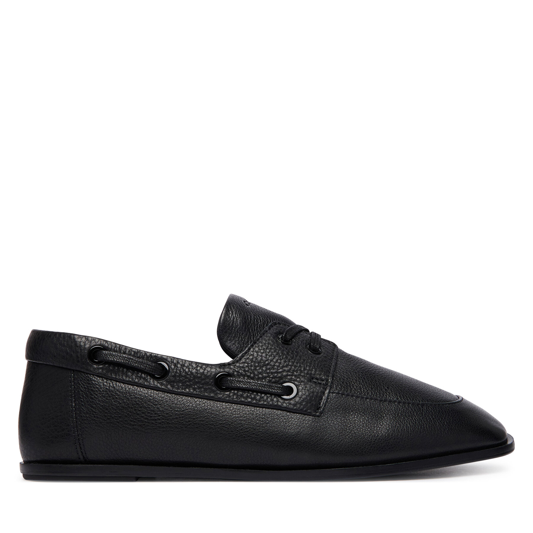 Calvin Klein Półbuty Ess Boatshoe Lth HW0HW03116 Czarny