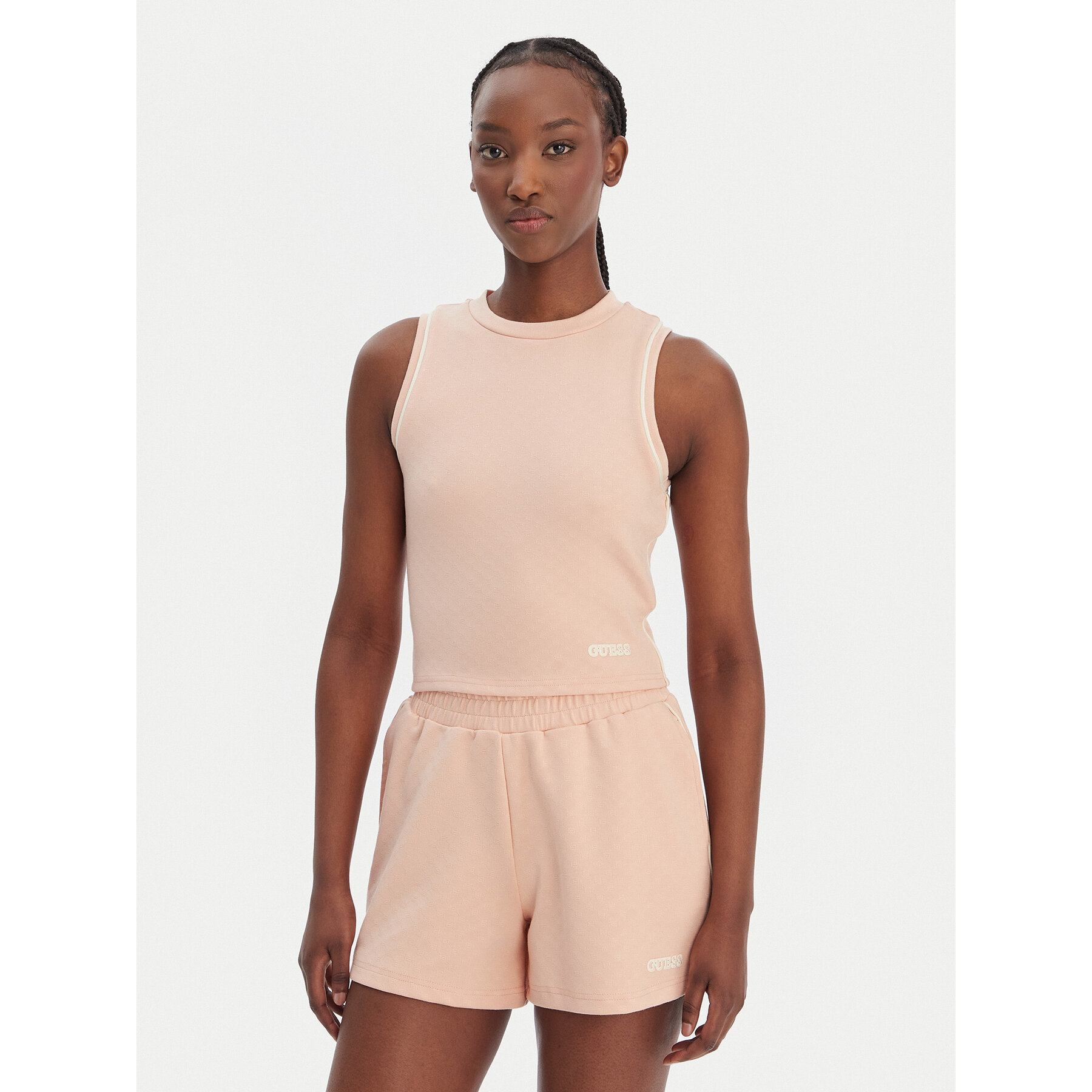 Guess Top V6GP17 K3215 Pomarańczowy Regular Fit