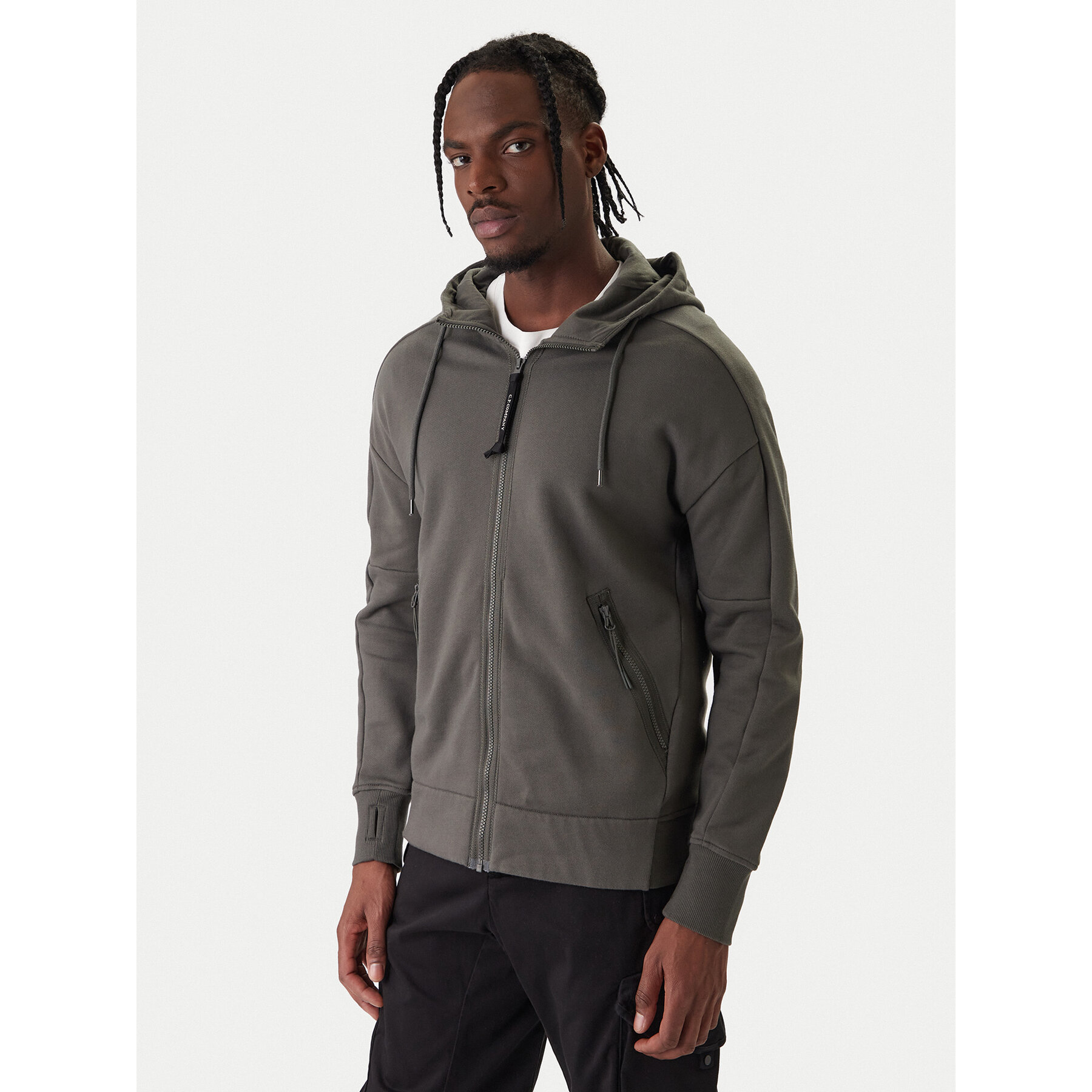 C.P. Company Bluza 20CMSS715A005086W Szary Regular Fit