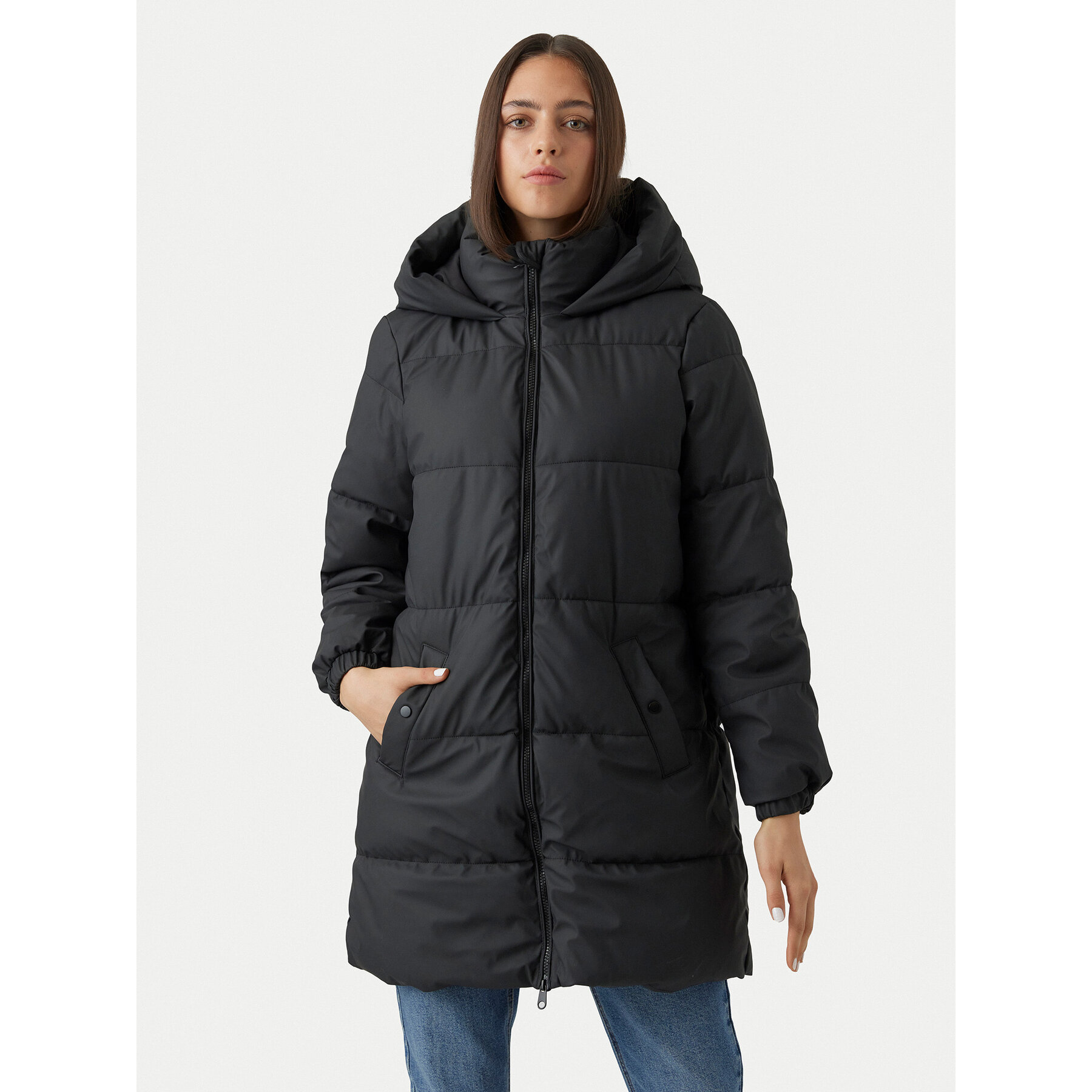 Vero Moda Kurtka zimowa Gretafie 10275292 Czarny Regular Fit