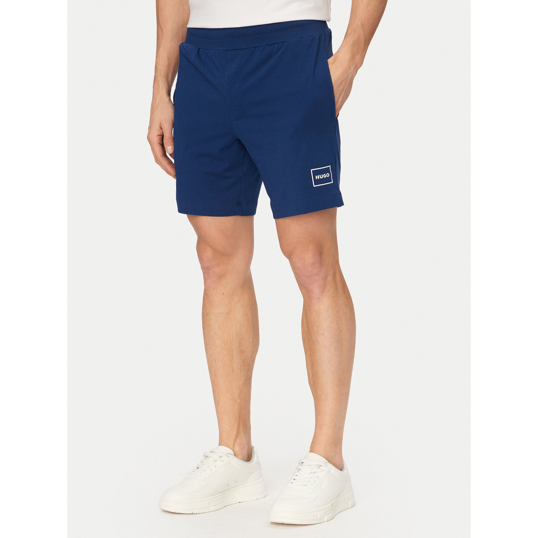 HUGO Szorty sportowe Laze 50525247 Granatowy Regular Fit