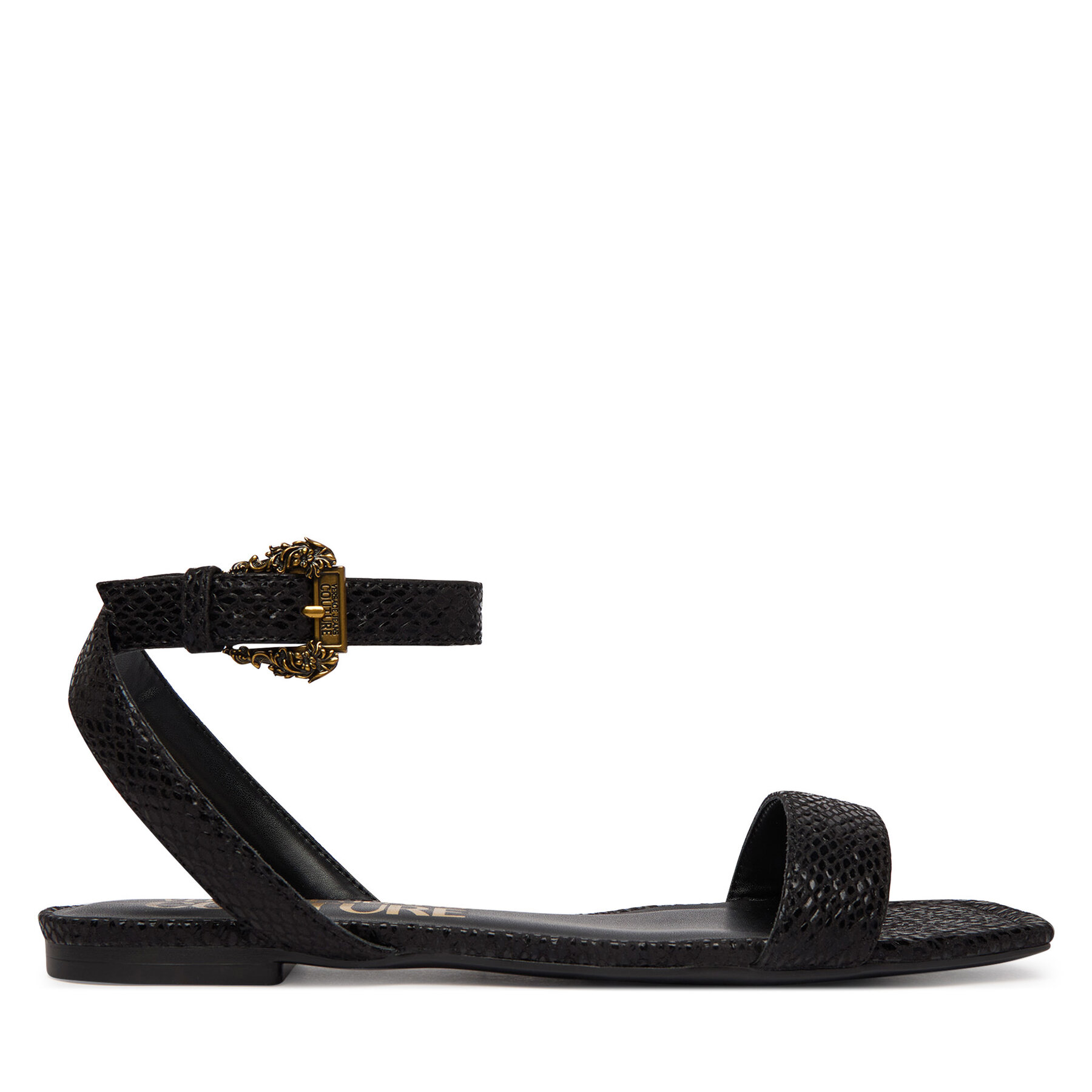 Versace Jeans Couture Sandały 80VA3S61 ZSS84 899 Czarny