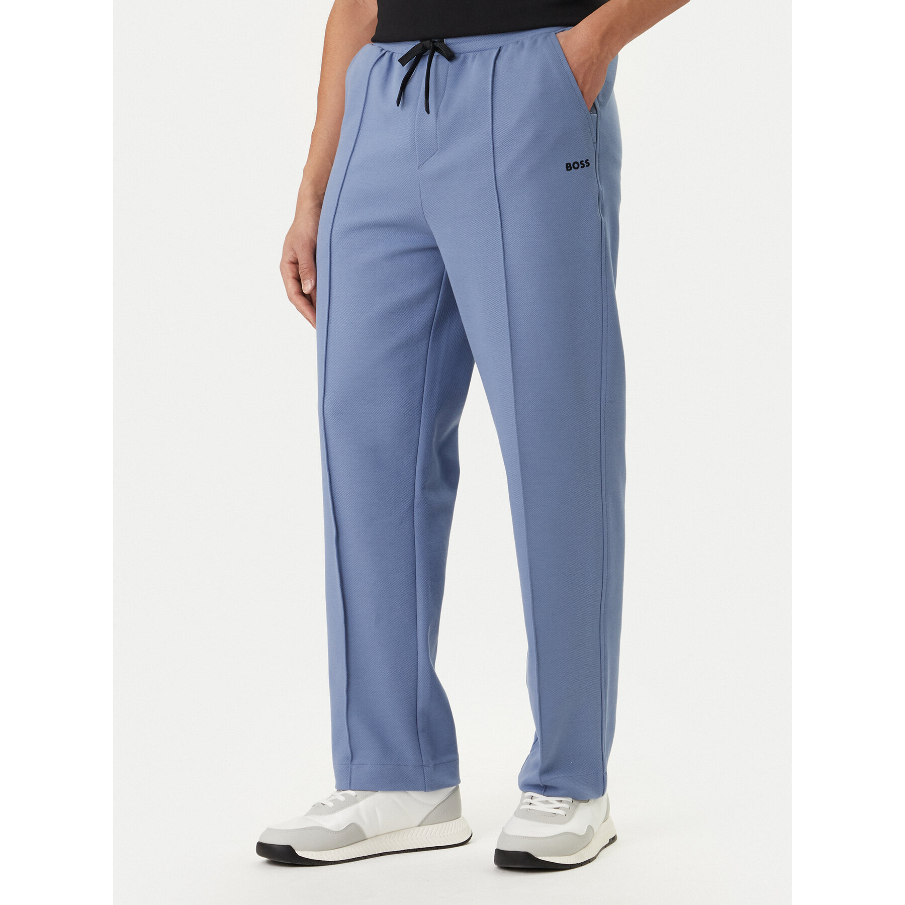BOSS Spodnie dresowe Member Hurley 50558602 Błękitny Regular Fit