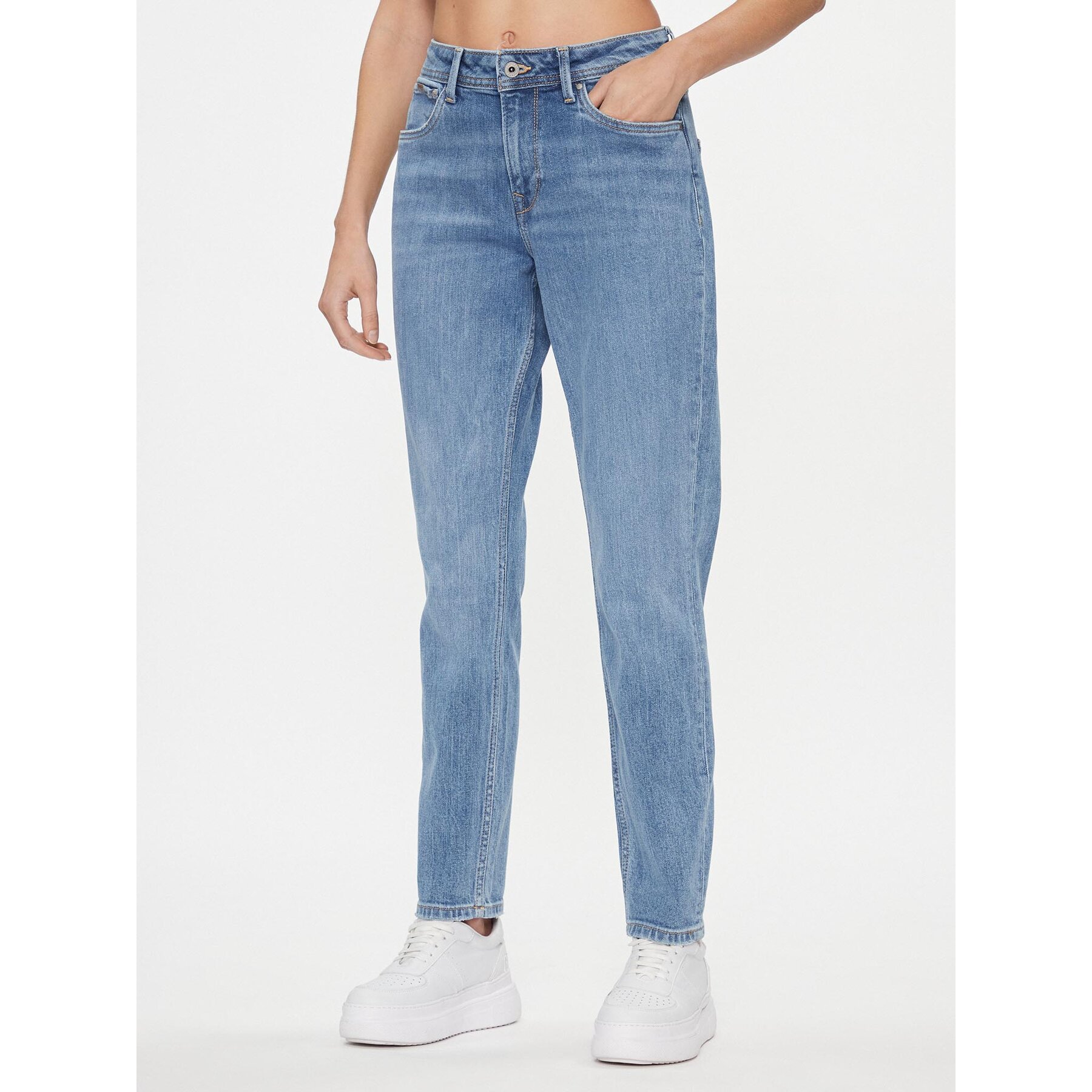 Pepe Jeans Jeansy PL204591 Niebieski Tapered Fit