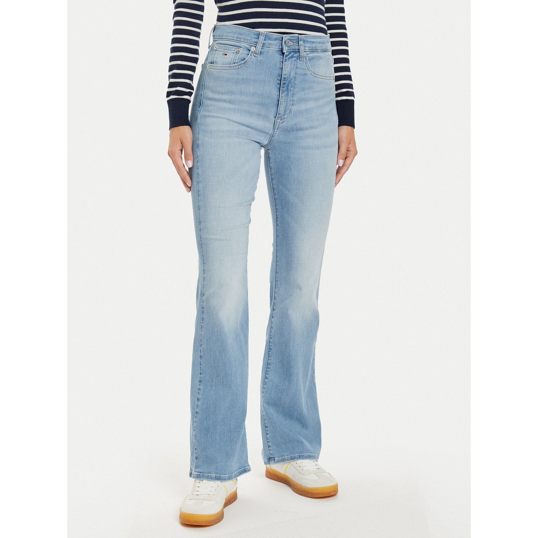 Tommy Jeans Jeansy Sylvia DW0DW19598 Niebieski Flare Fit