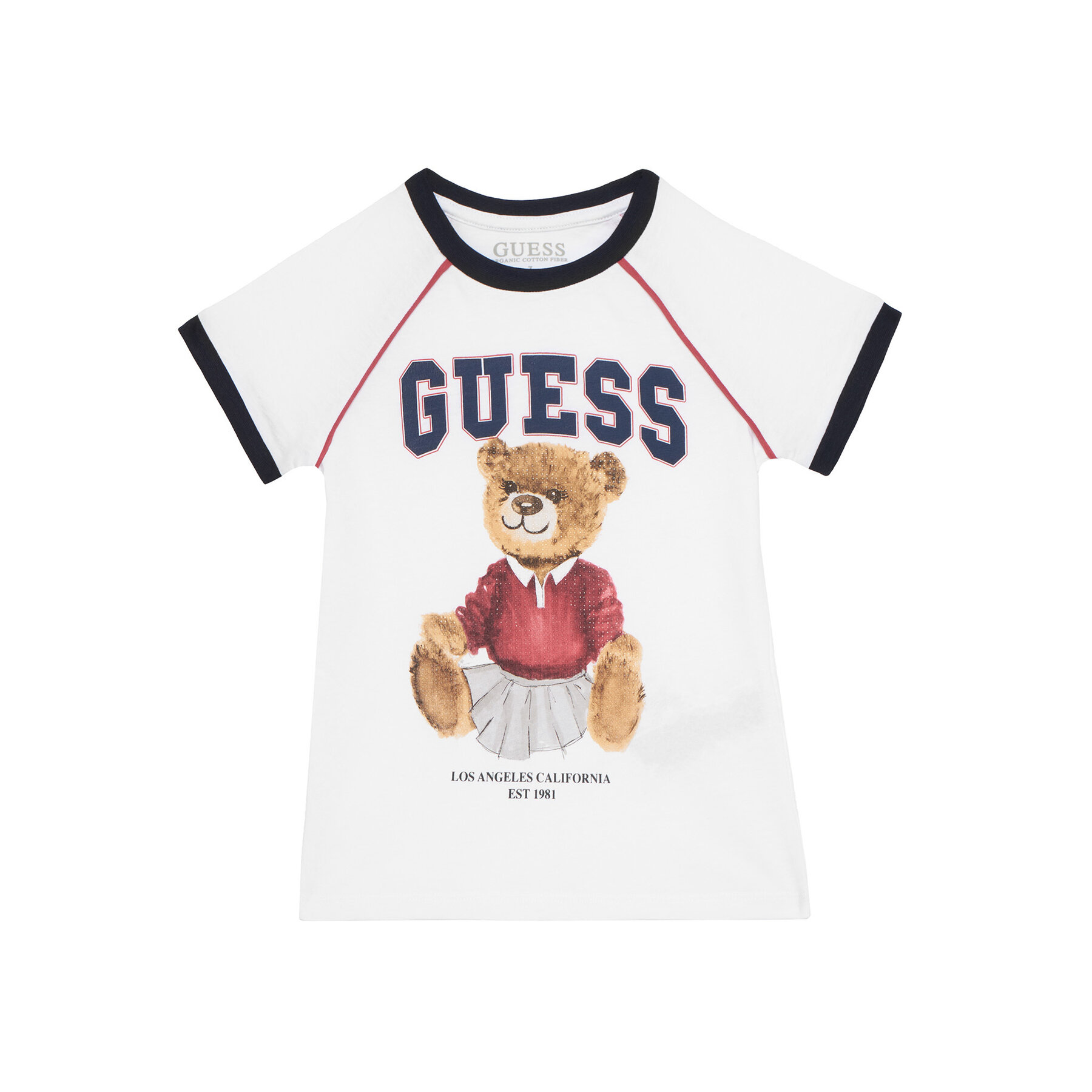 Guess T-Shirt J5YI21 K8HM4 Biały Regular Fit