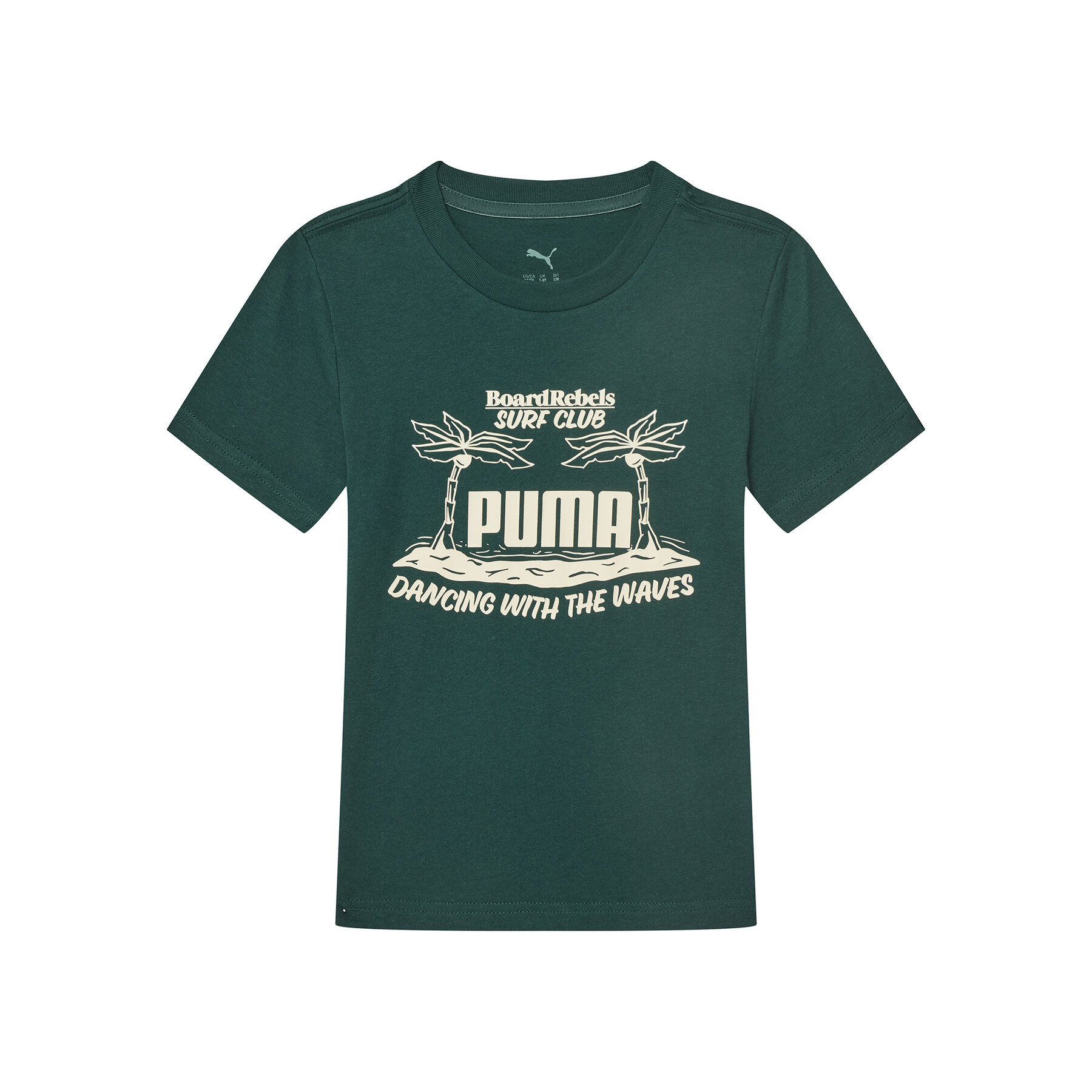 Puma T-Shirt MID90S Graphic 685152 Zielony Regular Fit