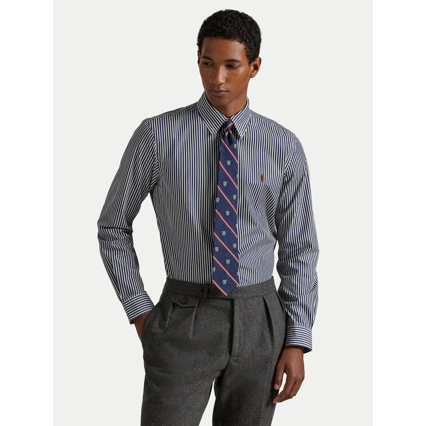 Polo Ralph Lauren Koszula 710929346022 Granatowy Custom Fit