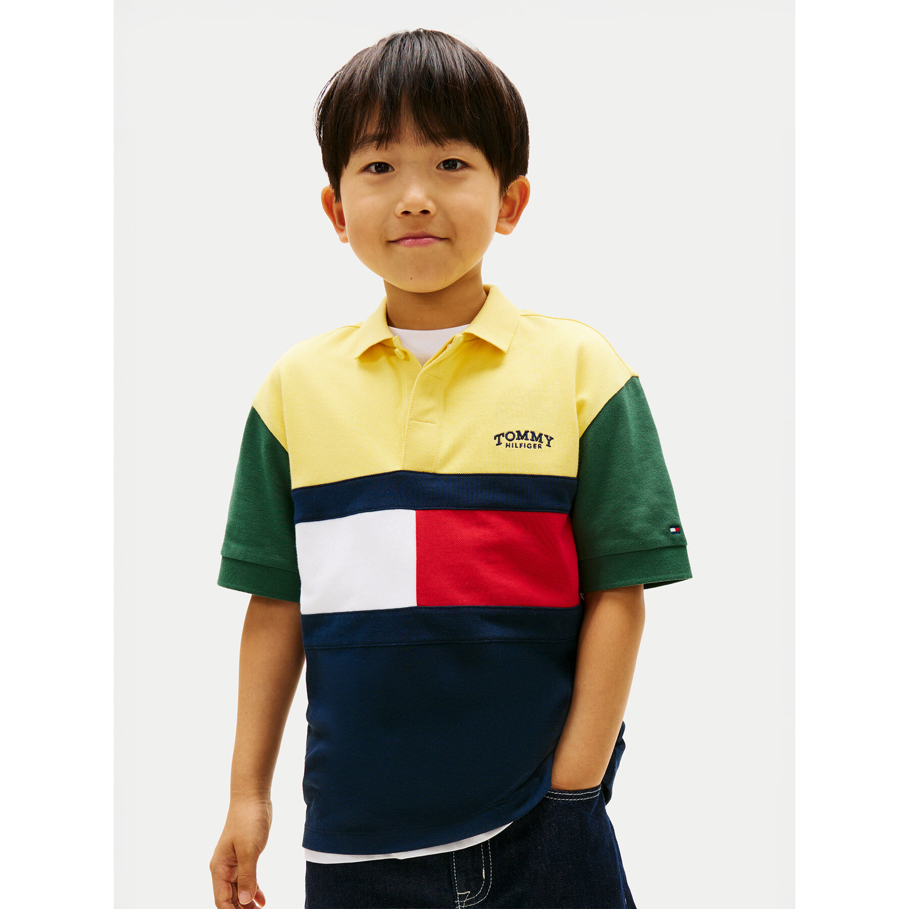 Tommy Hilfiger Polo KB0KB10413 Kolorowy Regular Fit