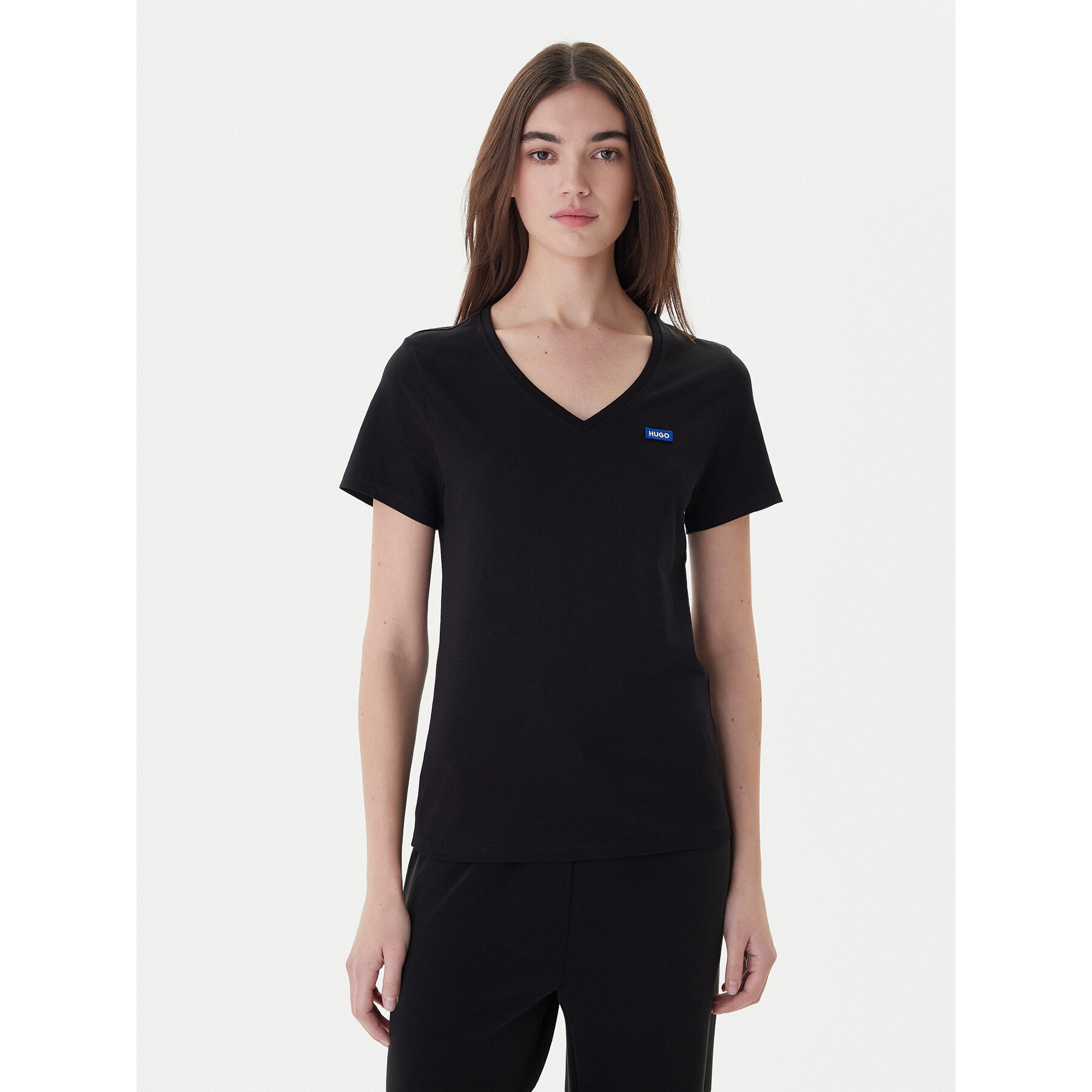 HUGO T-Shirt Classic 50513667 Czarny Slim Fit