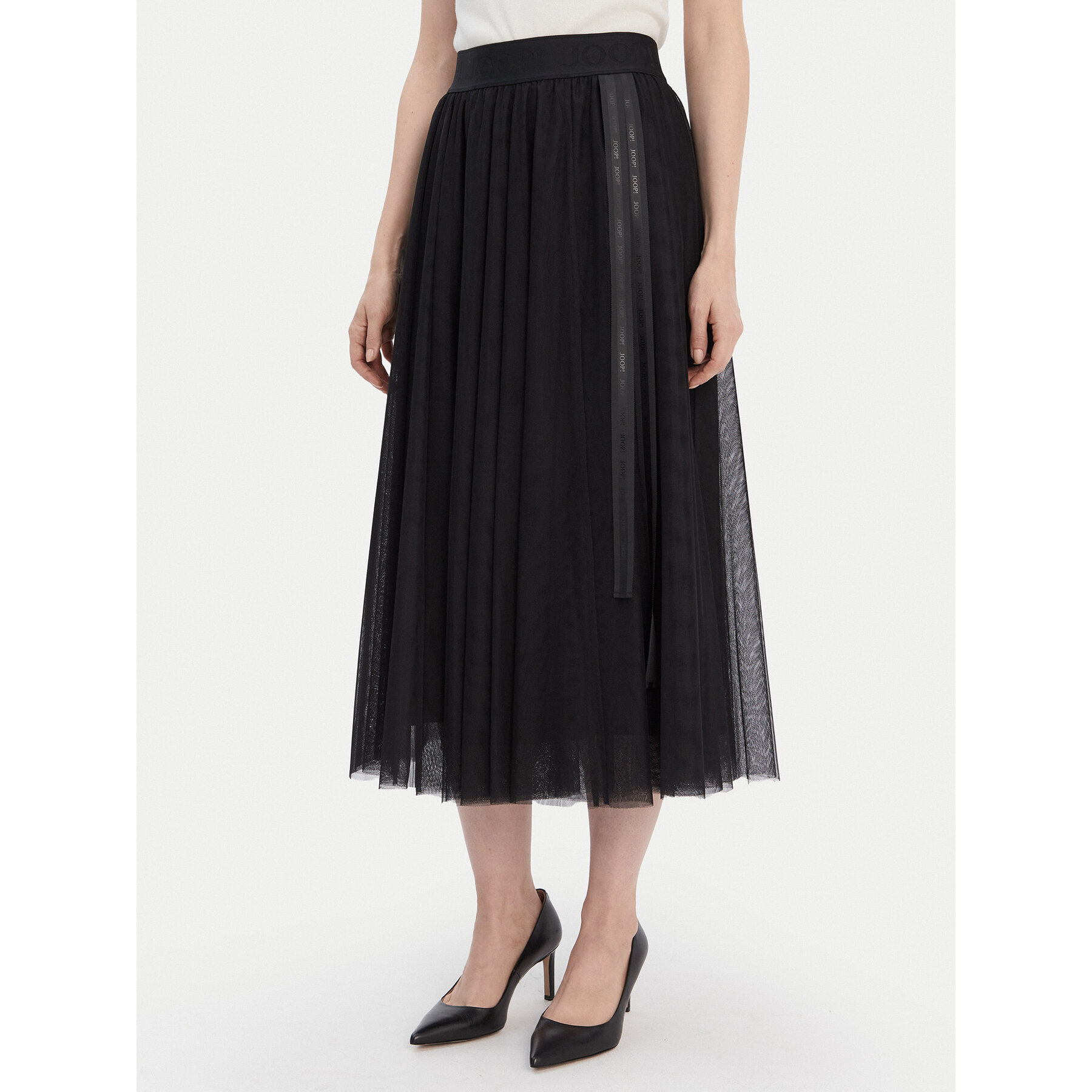 JOOP! Spódnica tiulowa 30045183 Czarny Regular Fit