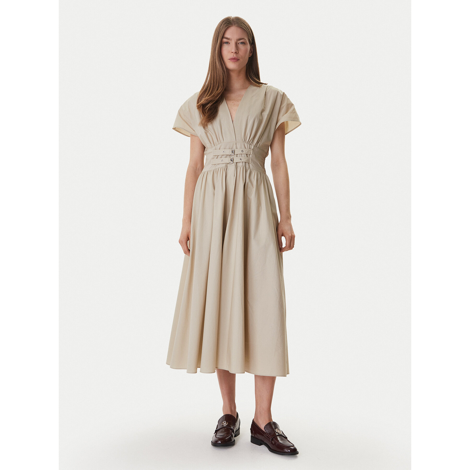 DKNY Sukienka codzienna DJ6D9194 Beżowy Regular Fit