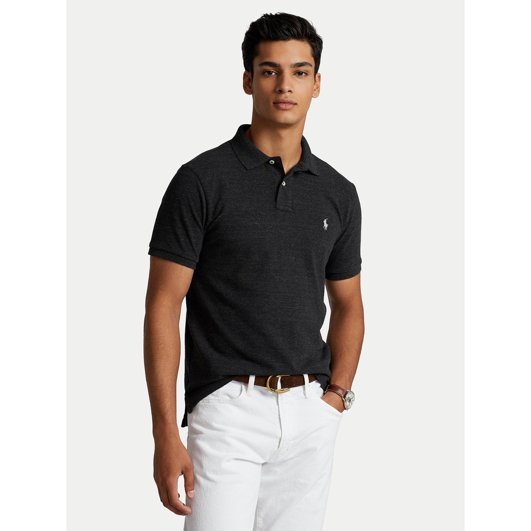 Polo Ralph Lauren Polo 710680784011 Czarny Custom Slim Fit