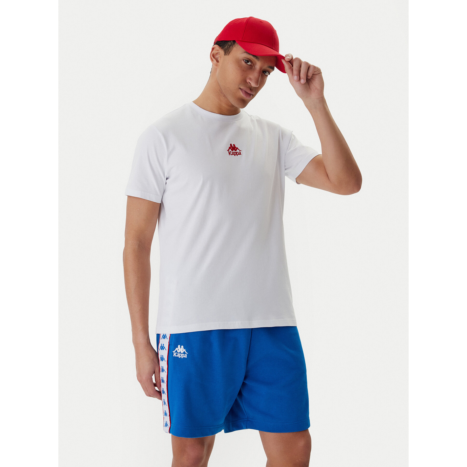Kappa T-Shirt 382J2QW Biały Regular Fit