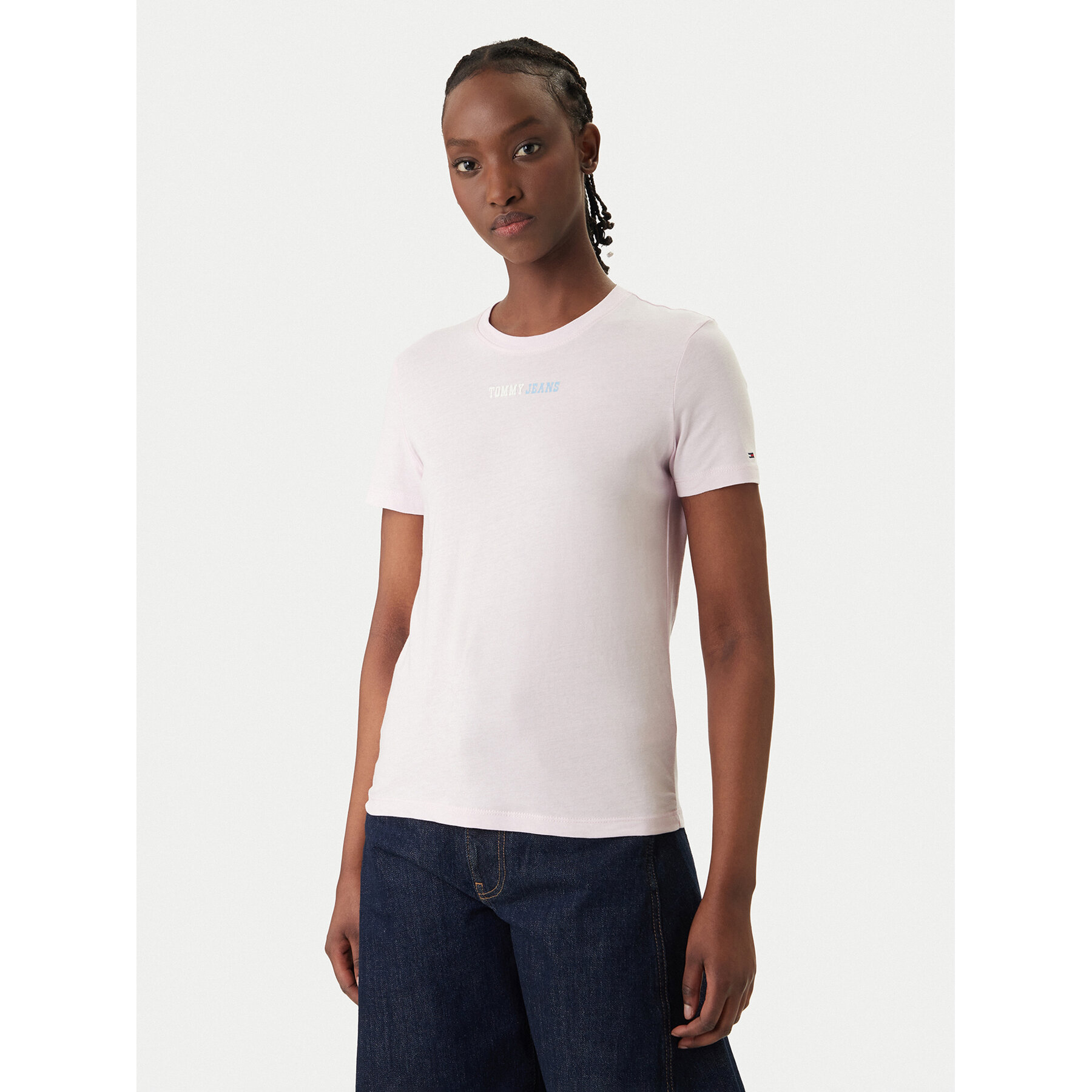 Tommy Jeans T-Shirt DW0DW22277 Różowy Regular Fit