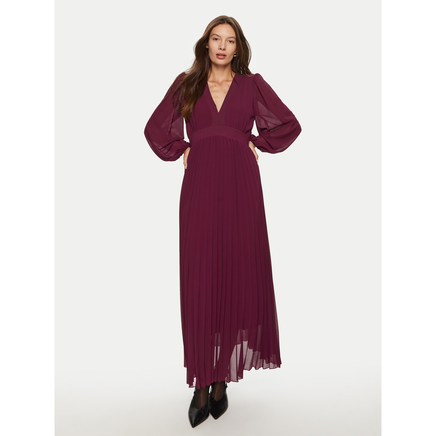 Dixie Sukienka koktajlowa A319K024A Fioletowy Regular Fit
