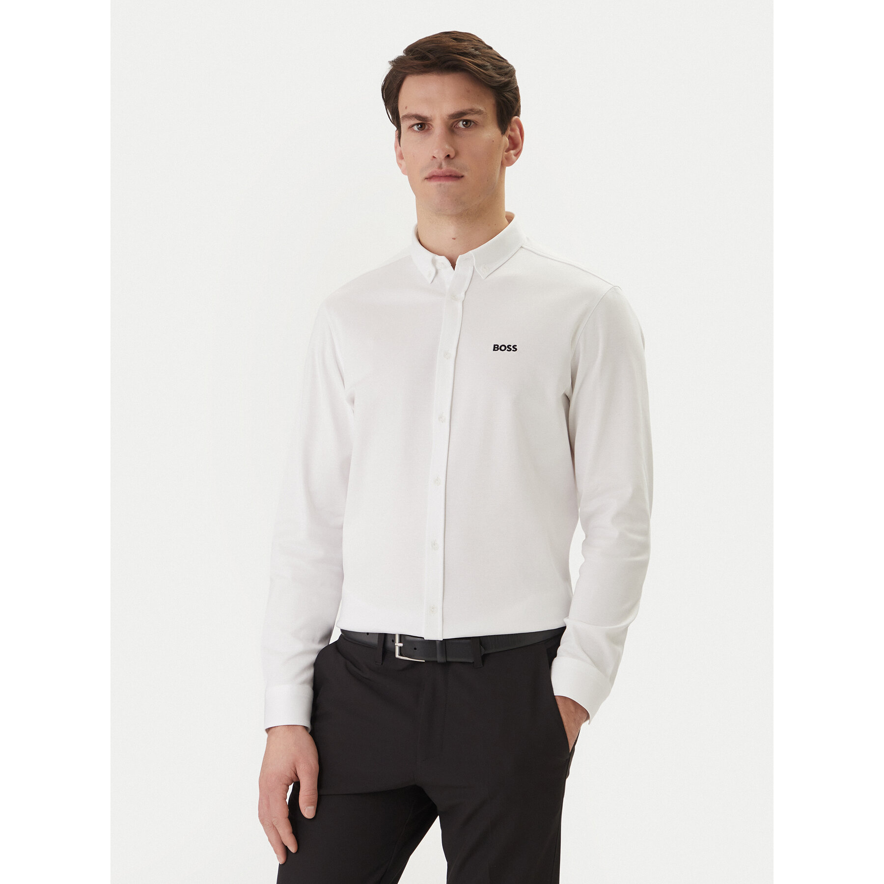 BOSS Koszula ST Motion 50555946 Biały Regular Fit
