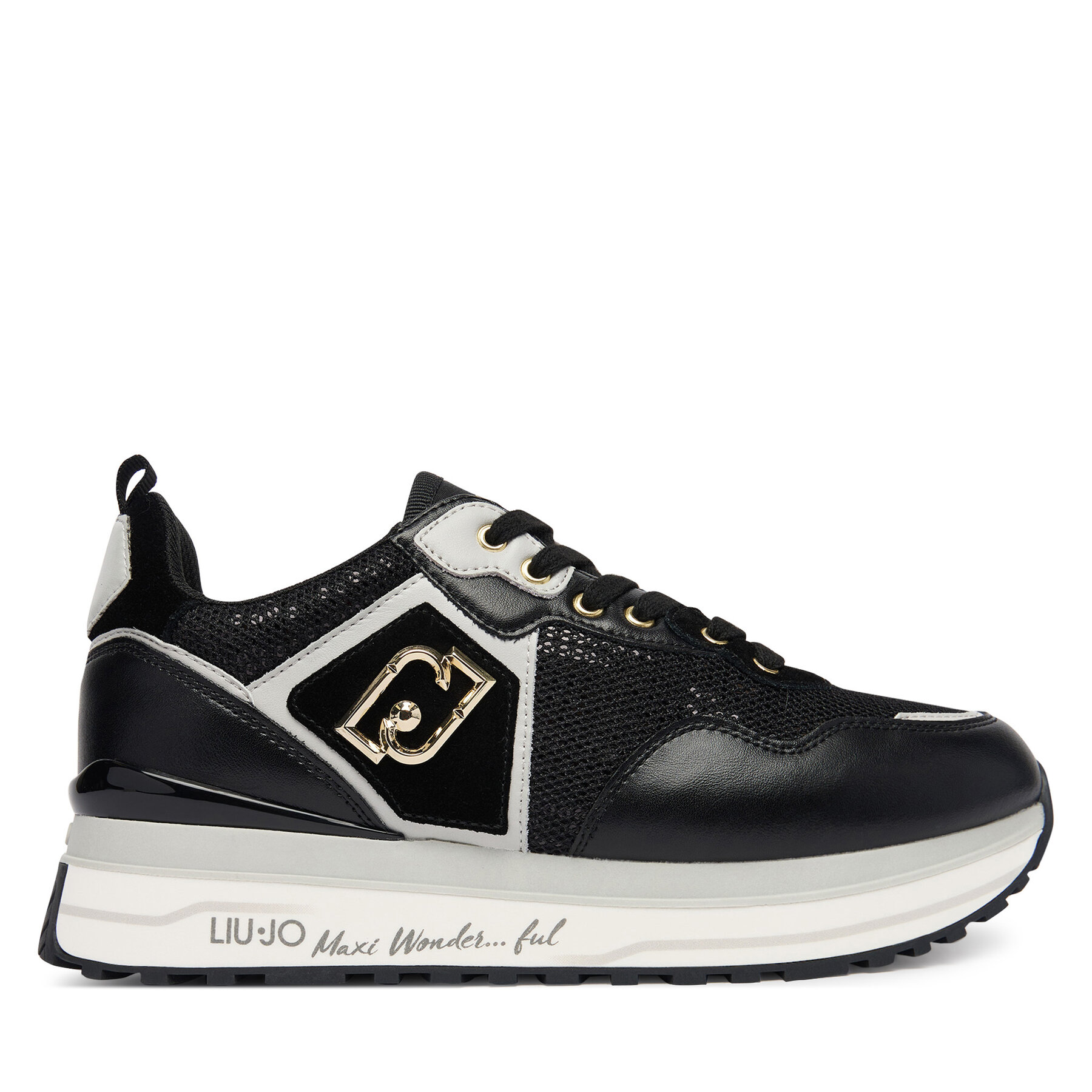 Liu Jo Sneakersy Maxi Wonder 01 BA6009 PX077 Czarny