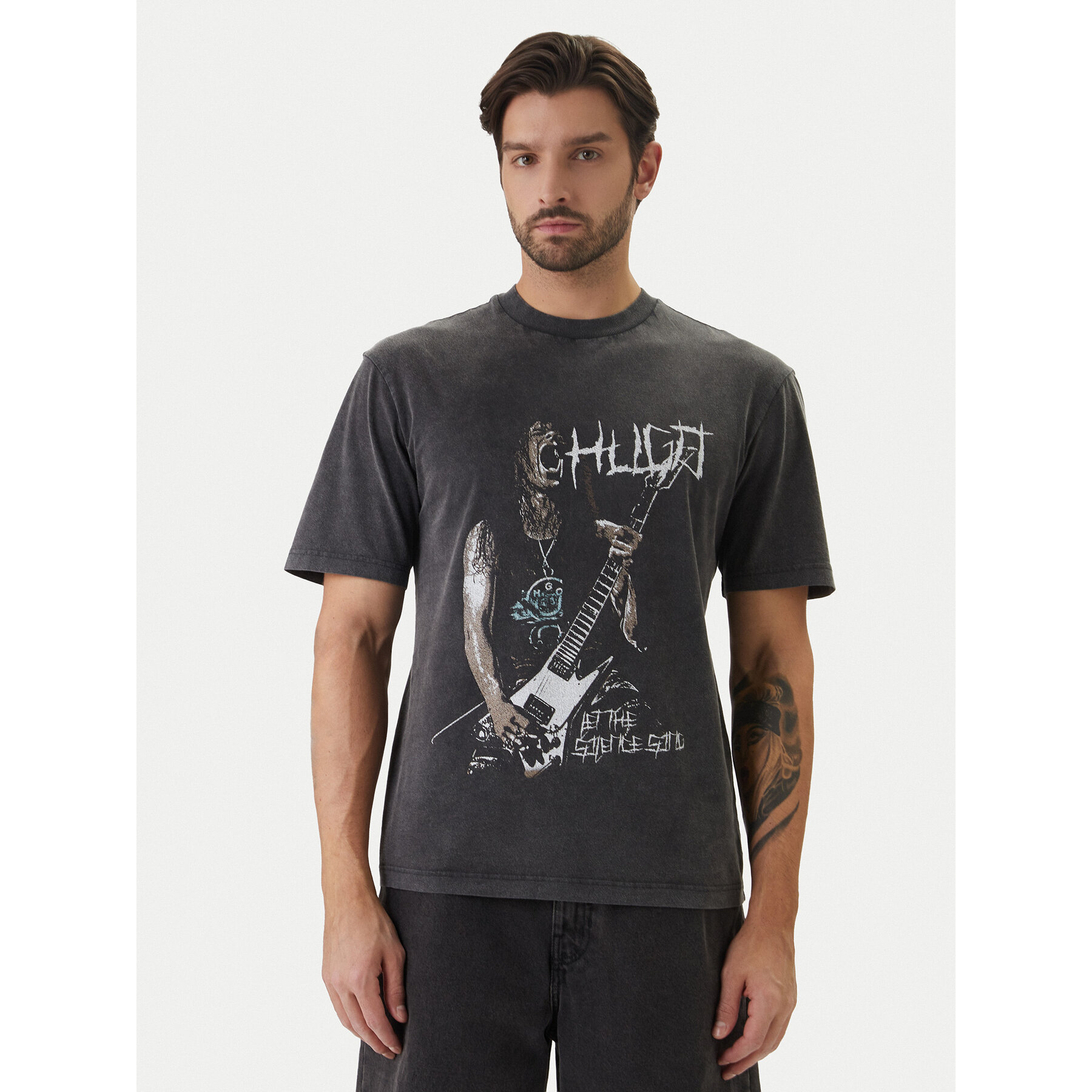 HUGO T-Shirt Noctornix 50554368 Czarny Regular Fit