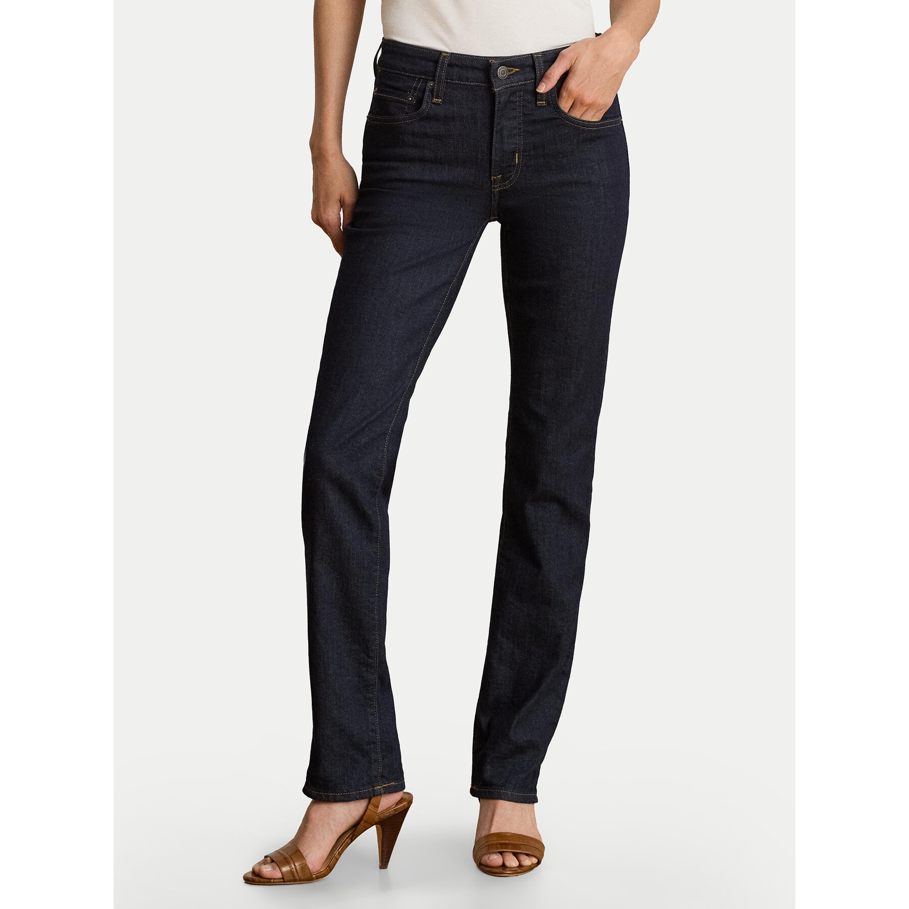 LAUREN RALPH LAUREN Jeansy 200B27742001 Granatowy Slim Fit