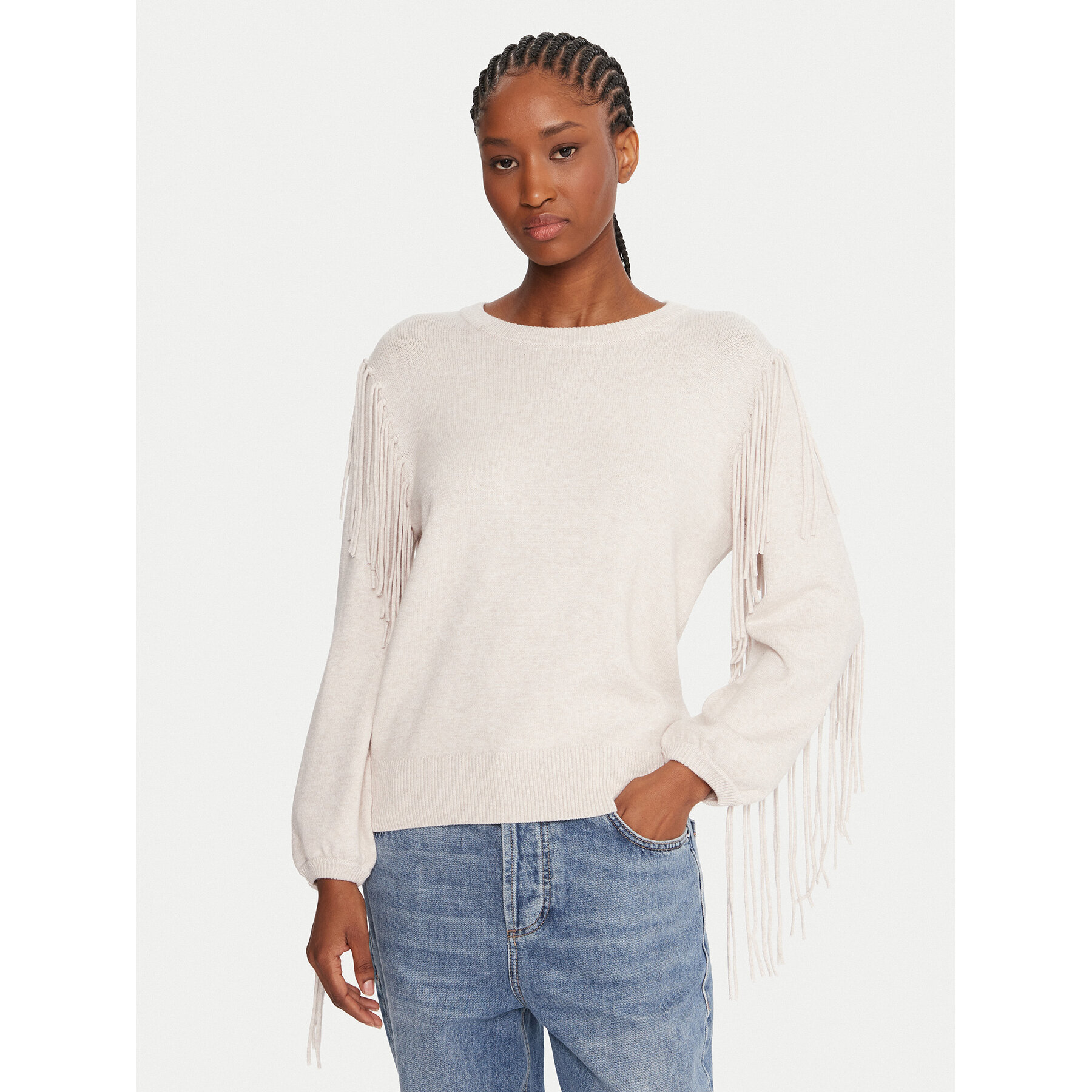 Marella Sweter Falco 2525366281000 Beżowy Regular Fit