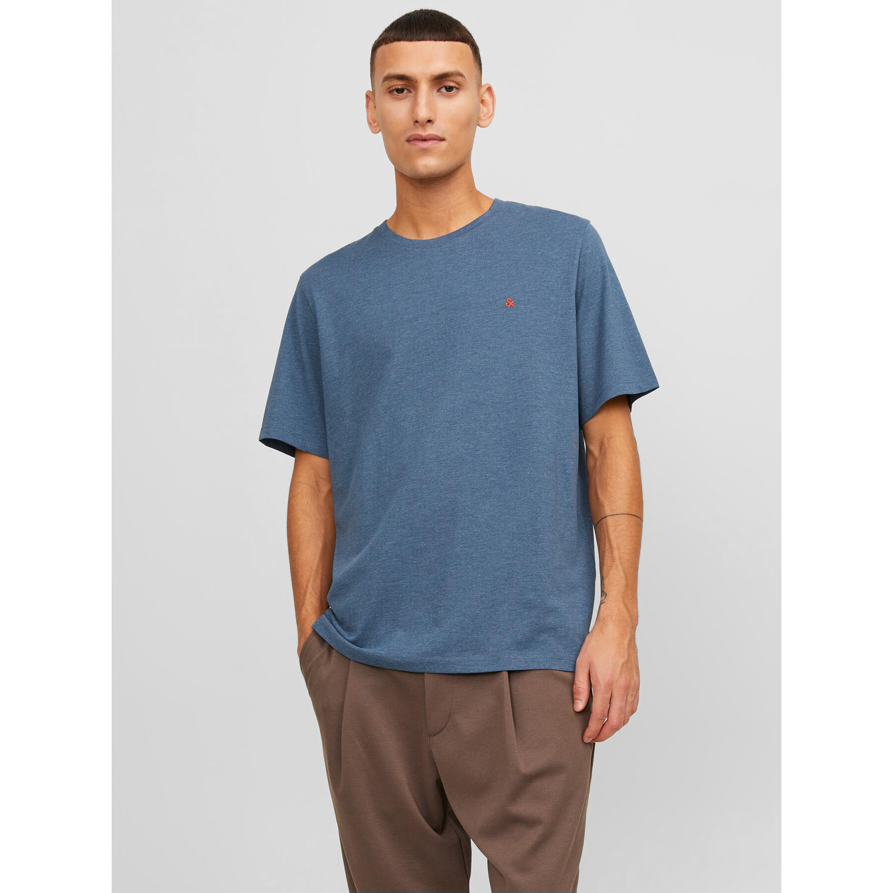 Jack & Jones T-Shirt Paulos 12245087 Niebieski Standard Fit