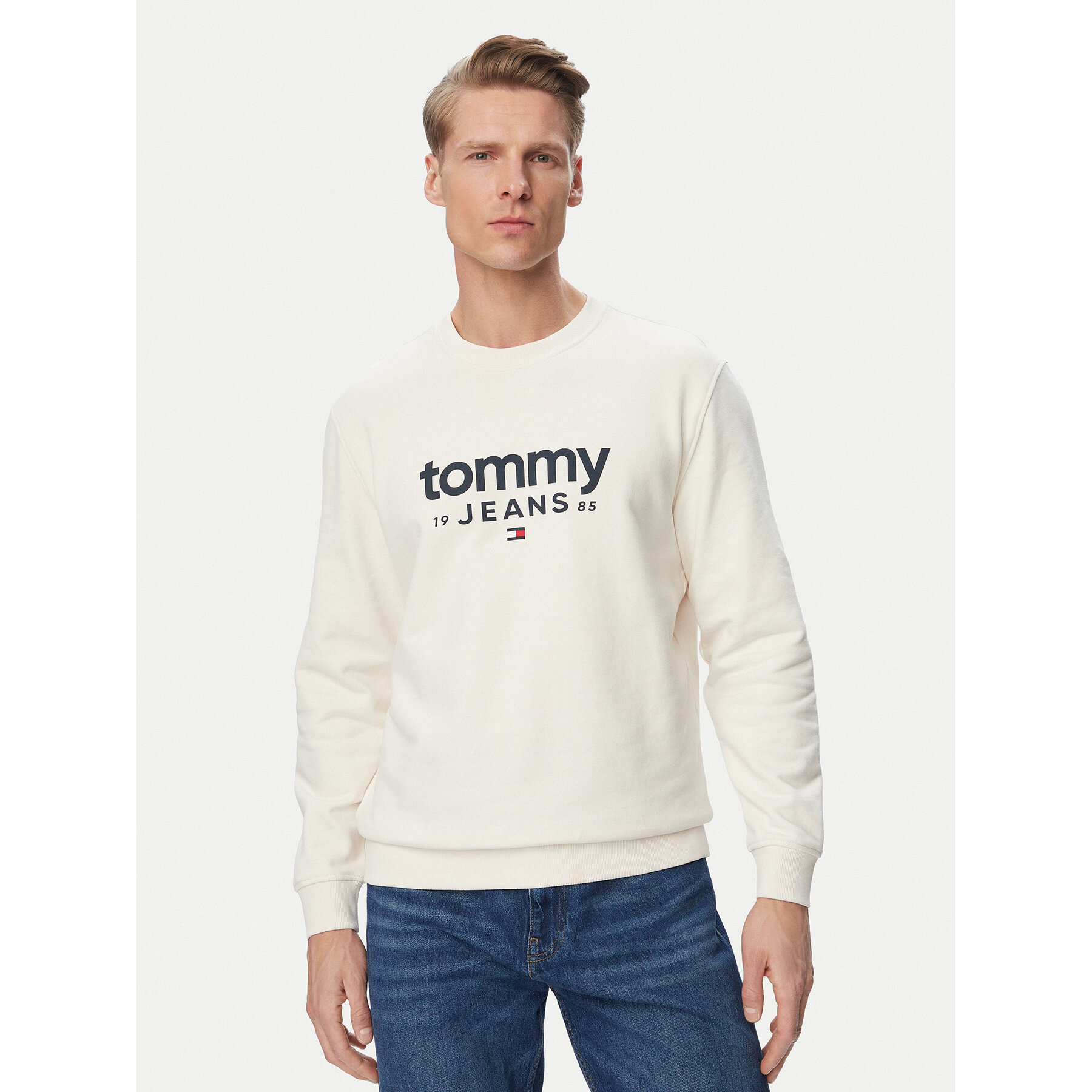 Tommy Jeans Bluza Graphic DM0DM23392 Biały Regular Fit