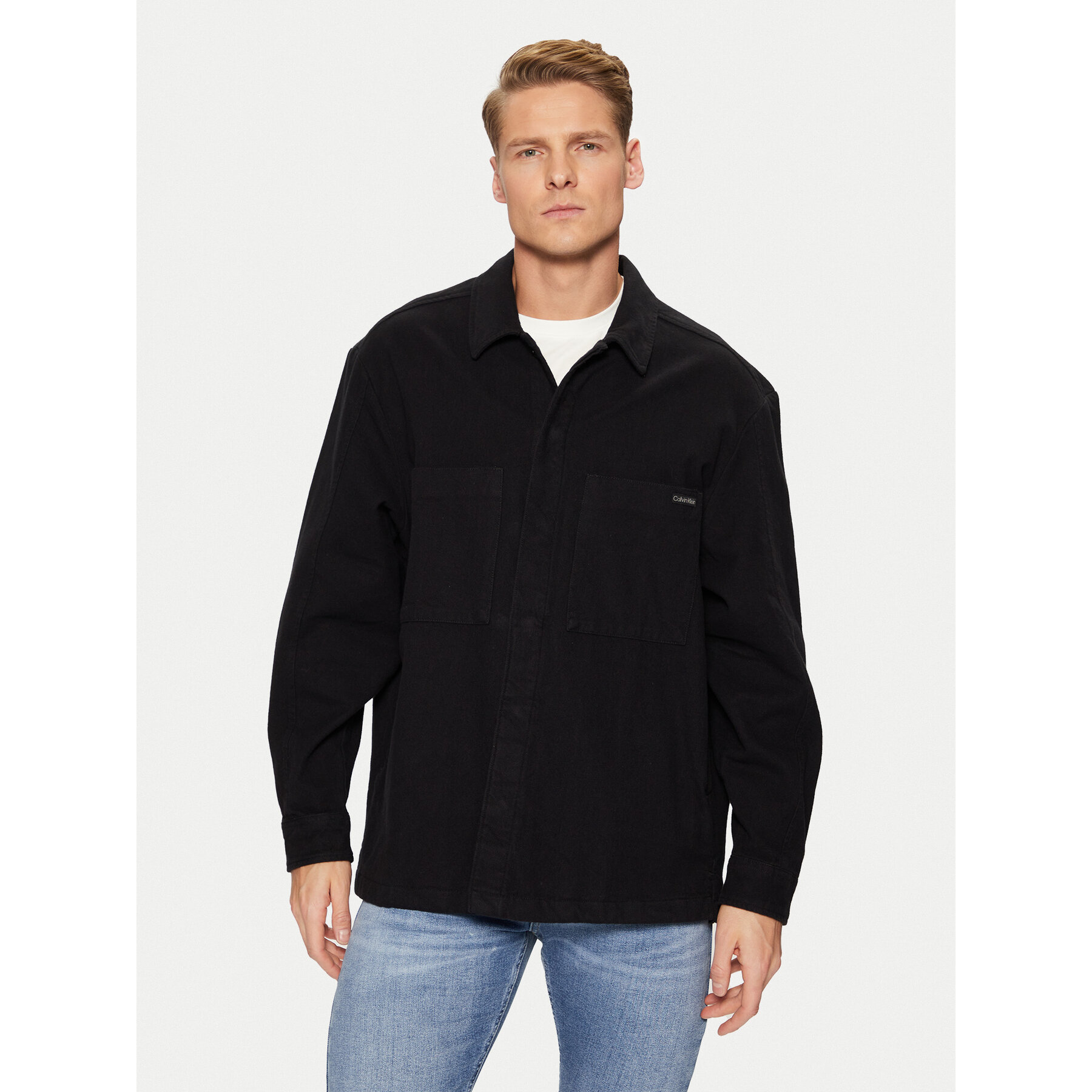 Calvin Klein Jeans Koszula J30J327108 Czarny Relaxed Fit