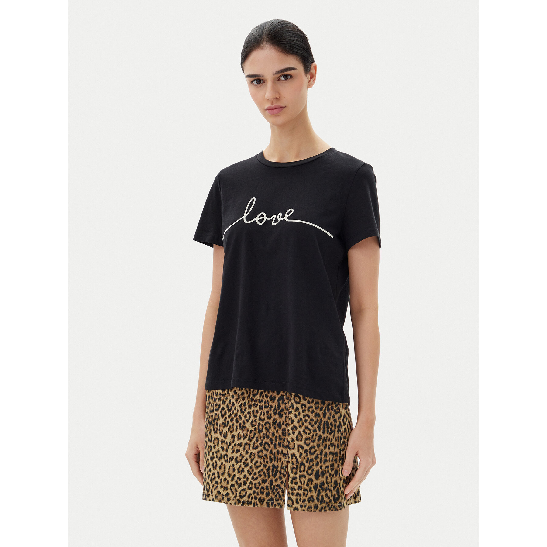Vero Moda T-Shirt Kami 10332587 Czarny Relaxed Fit