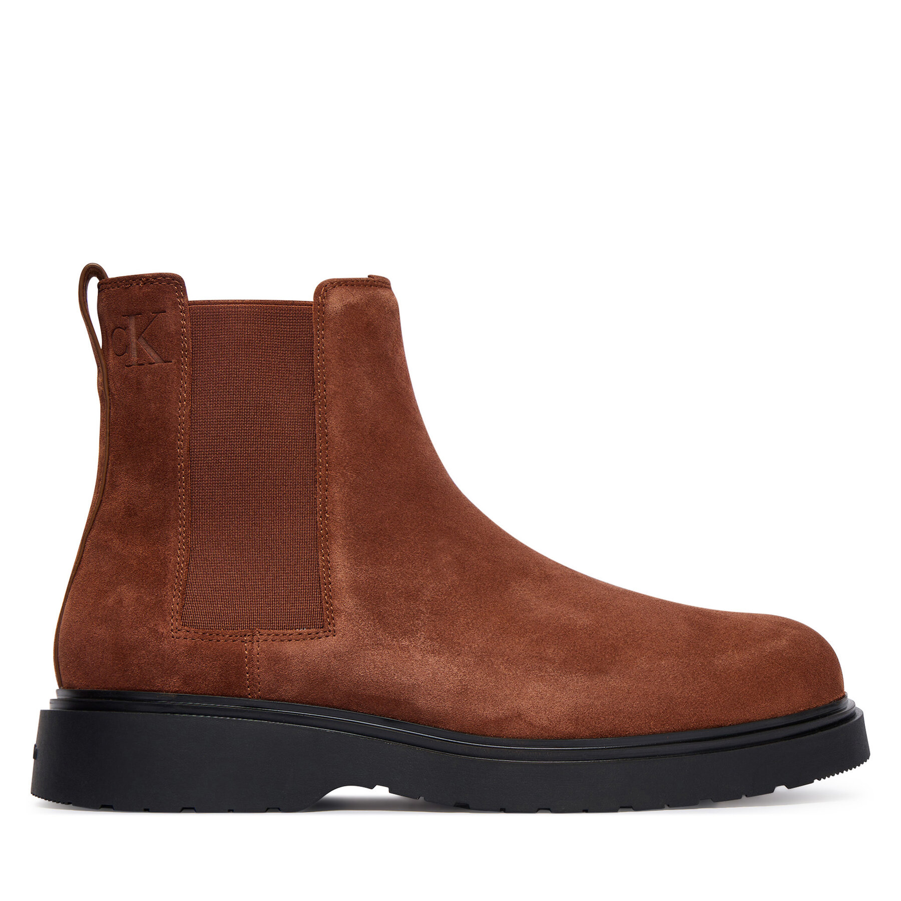 Calvin Klein Sztyblety Combat Ess Chelsea Boot Su YM0YM01372 Brązowy