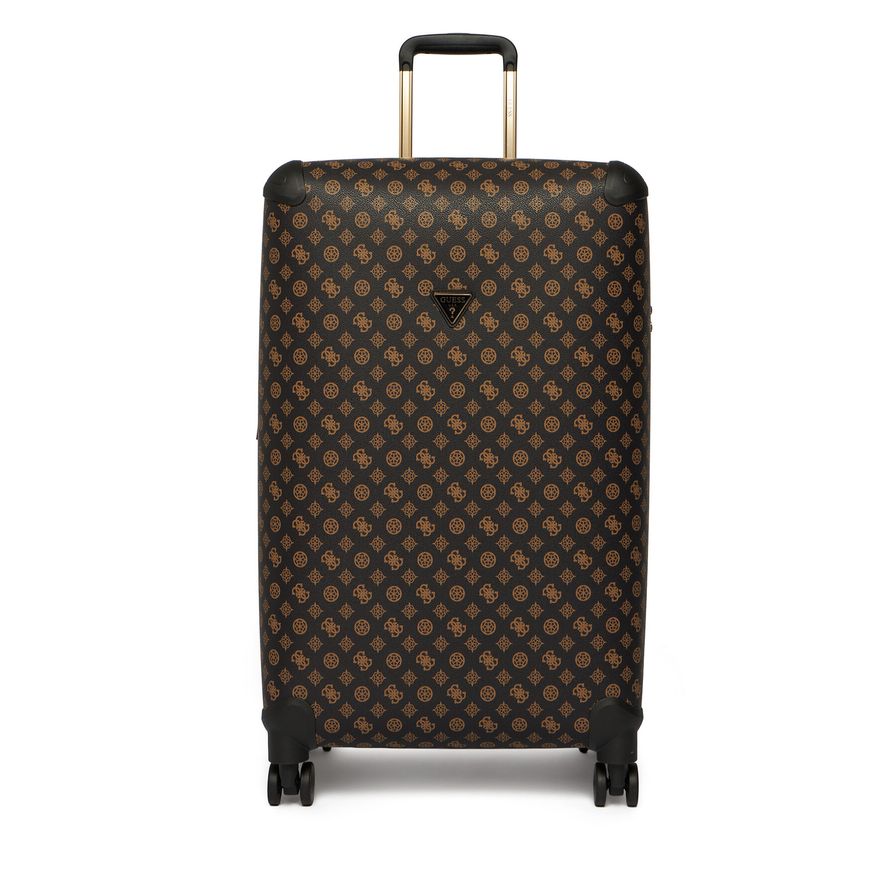 Guess Walizka duża Wilder Travel TWHP74 52988 Brązowy ciemny