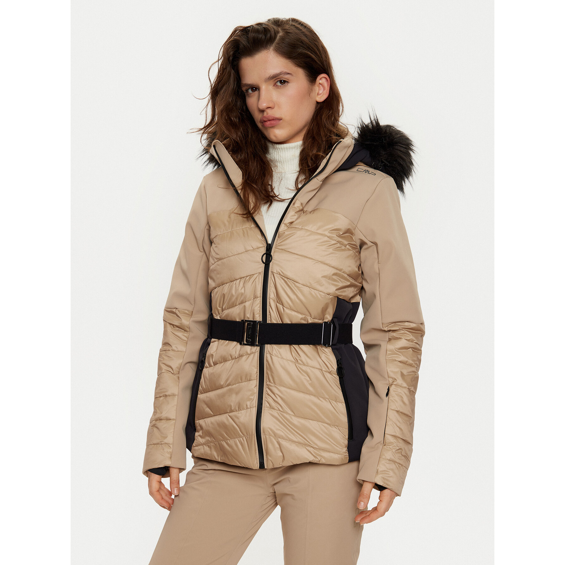 CMP Kurtka narciarska 34W4436F Beżowy Regular Fit
