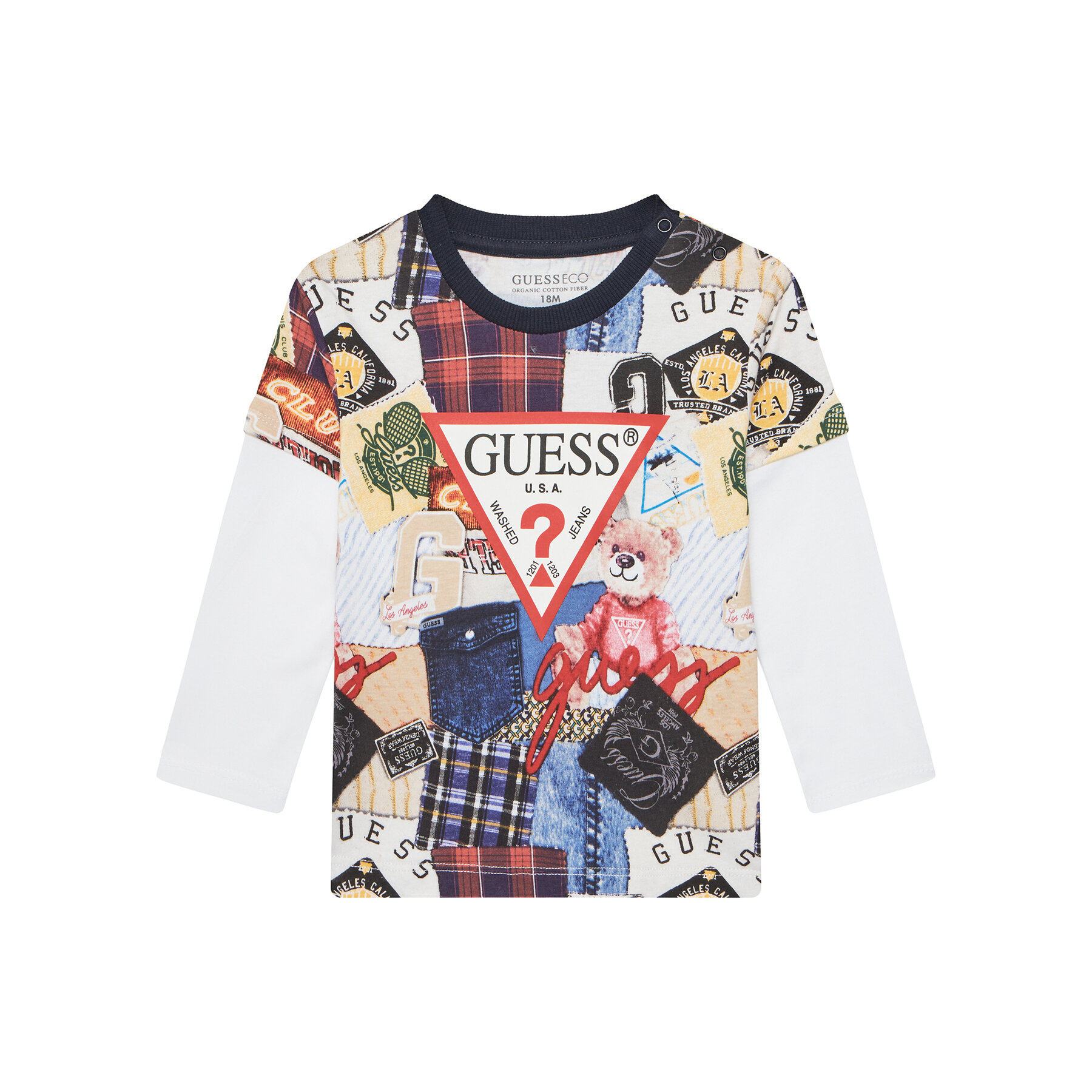 Guess Bluzka N5YI09 K8HM4 Kolorowy Regular Fit