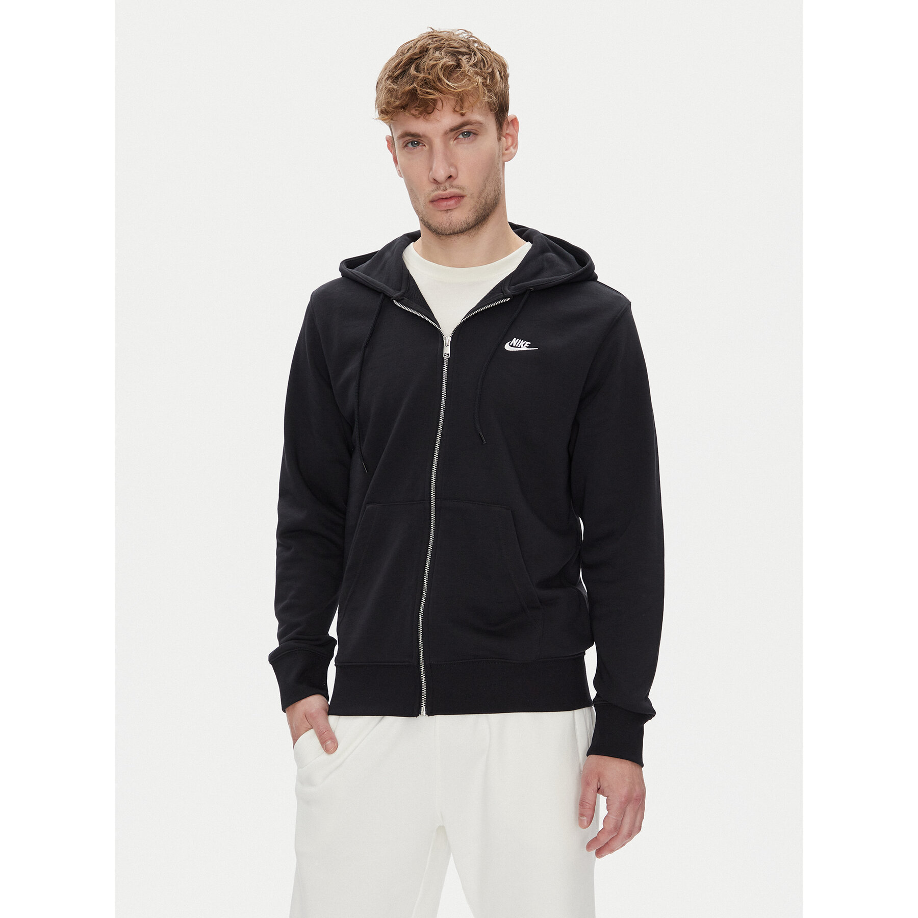 Nike Bluza Club FN3884 Czarny Regular Fit