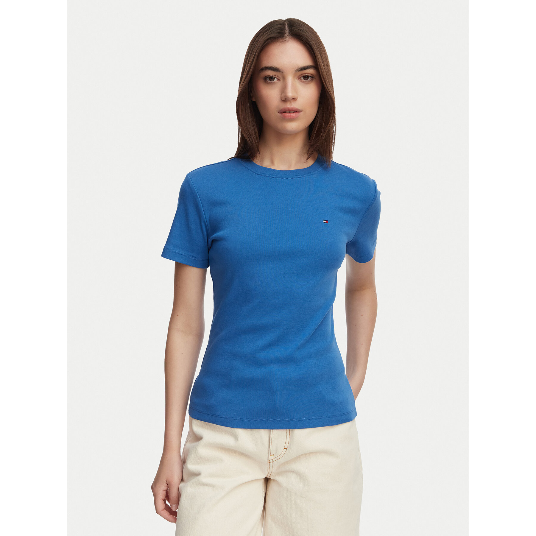 Tommy Hilfiger T-Shirt New Cody WW0WW40587 Niebieski Slim Fit