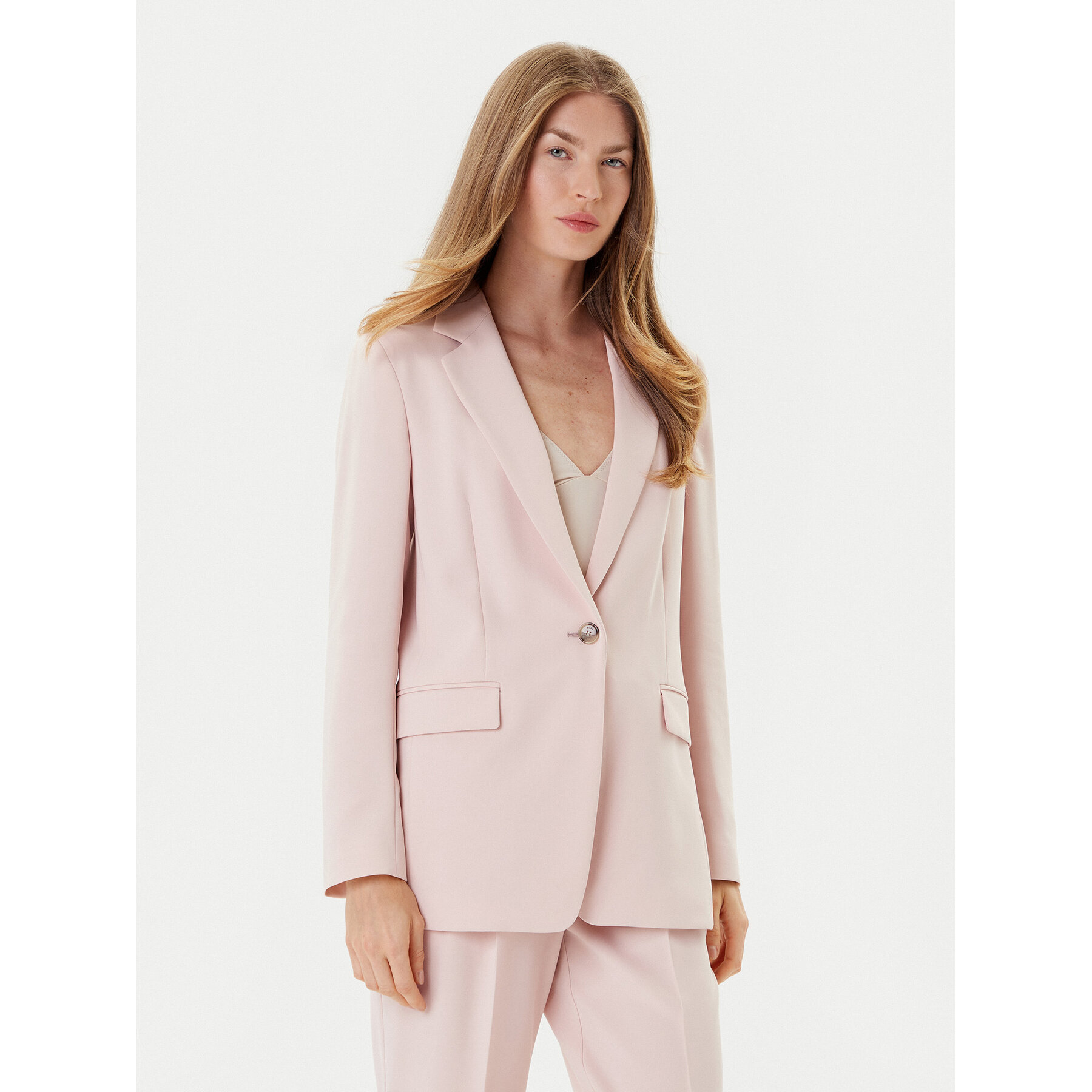 BOSS Marynarka Jocaluah 50490053 Różowy Regular Fit