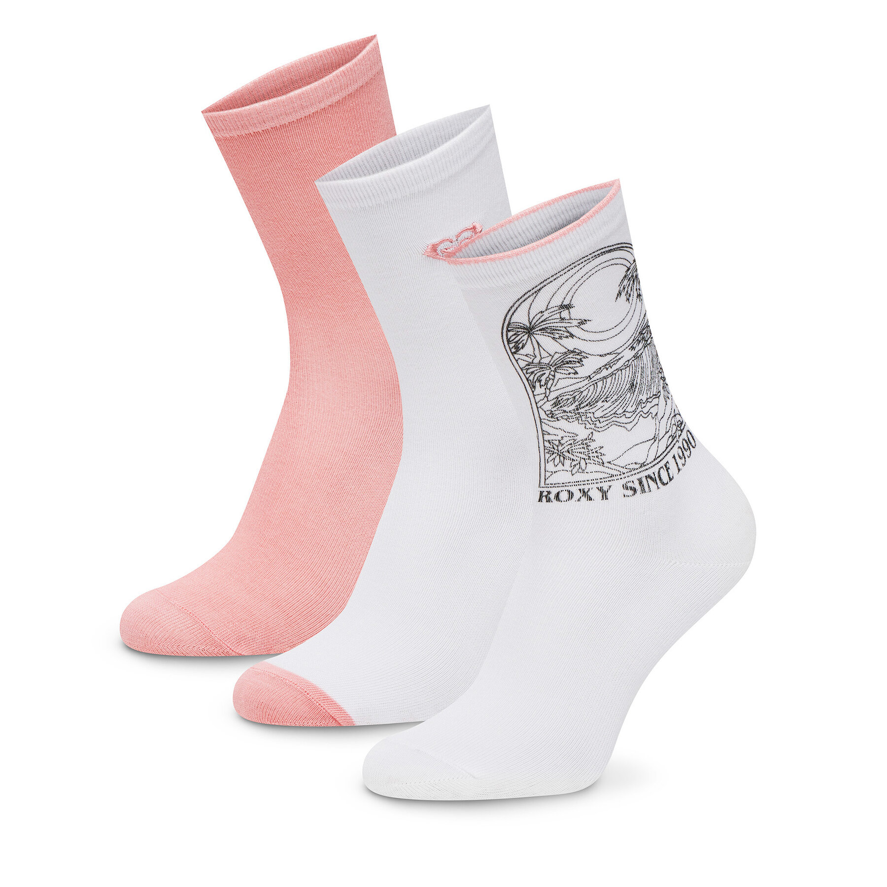 Roxy Skarpety długie AS_ROXY_05W_SS25 (3-PACK) Różowy