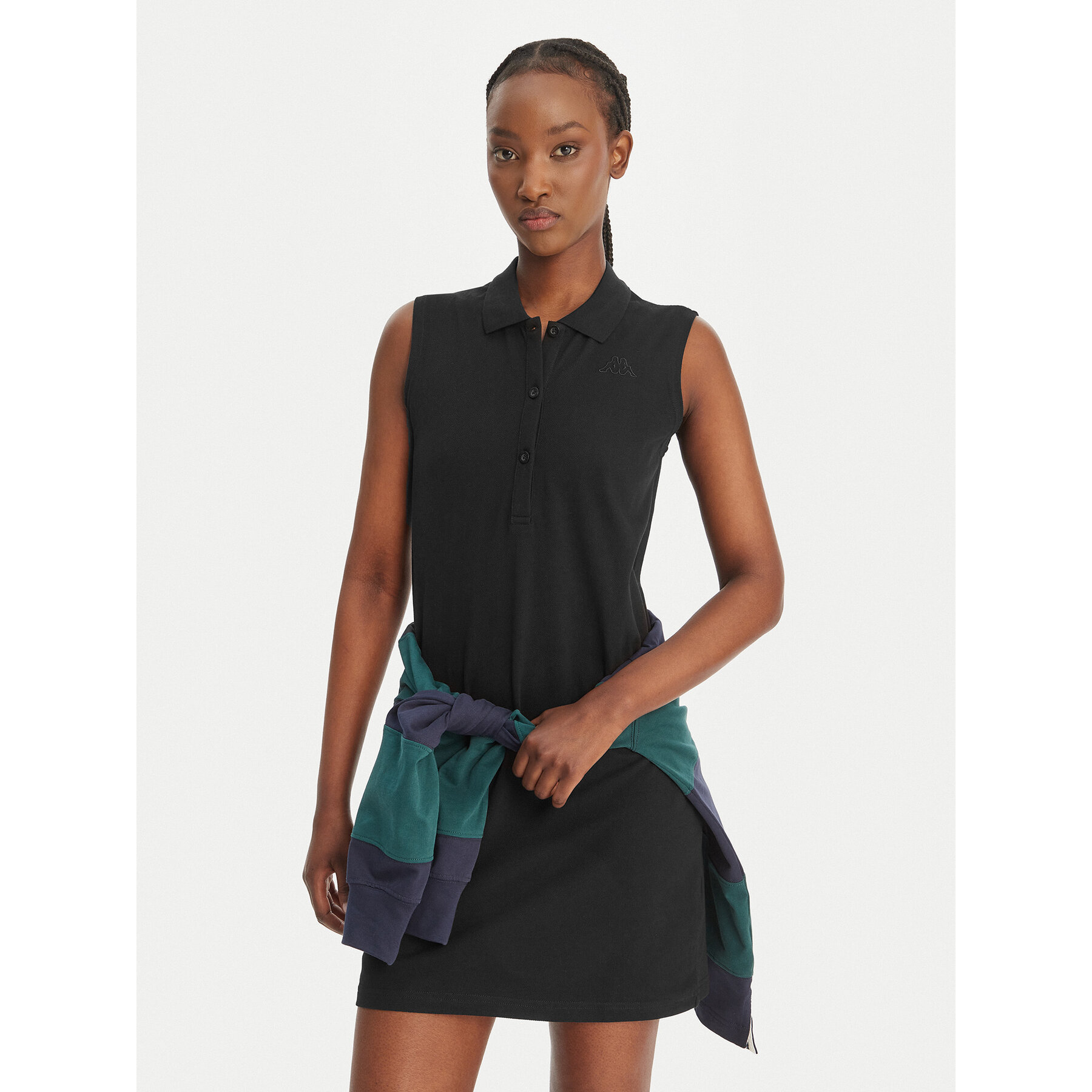 Kappa Sukienka codzienna Ivanka 332D7MW Czarny Regular Fit