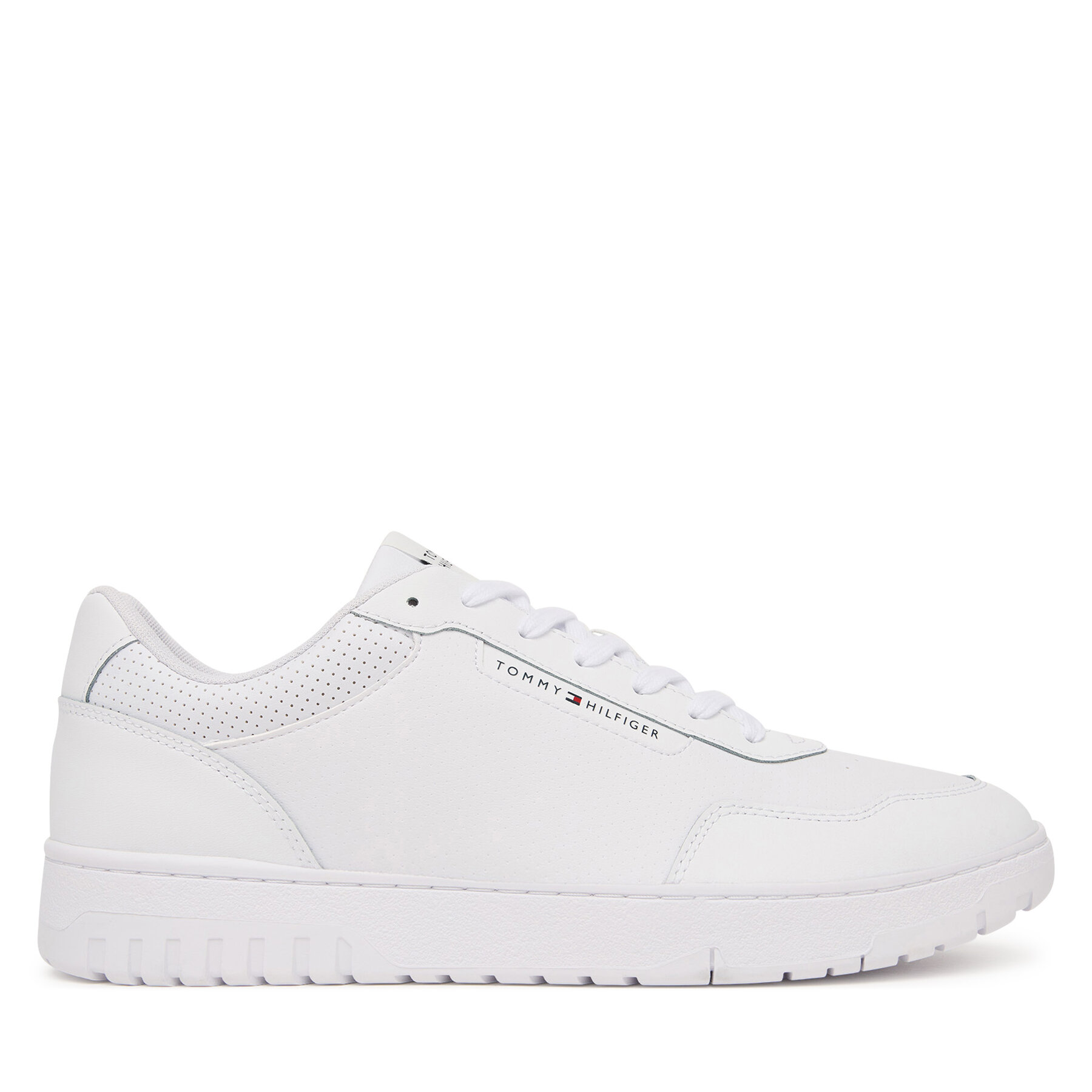 Tommy Hilfiger Sneakersy Th Basket Core Leather FM0FM05927 Biały