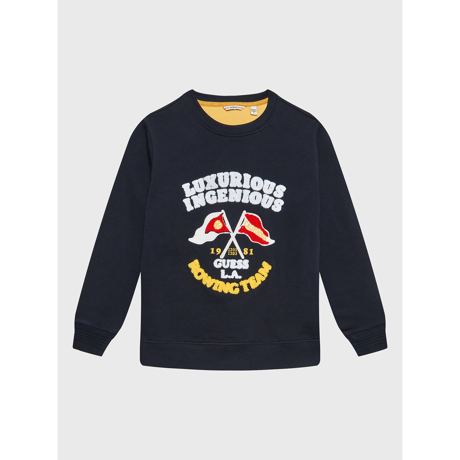Guess Bluza L3RQ01 KBLB0 Niebieski Regular Fit