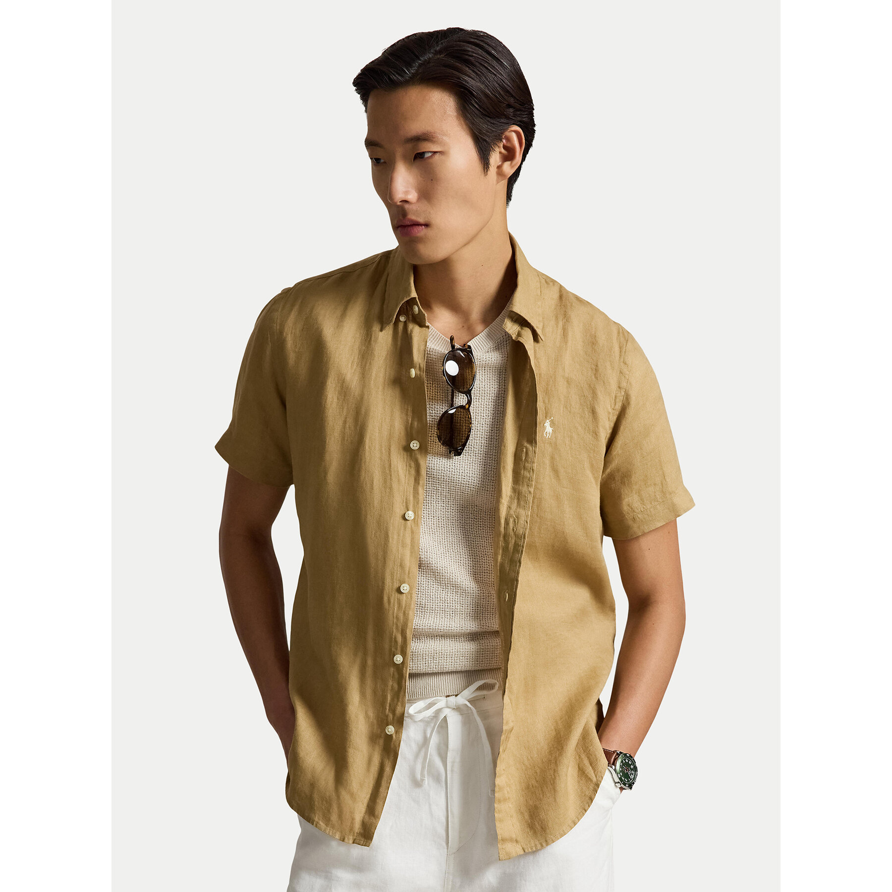 Polo Ralph Lauren Koszula 710968912502 Beżowy Regular Fit