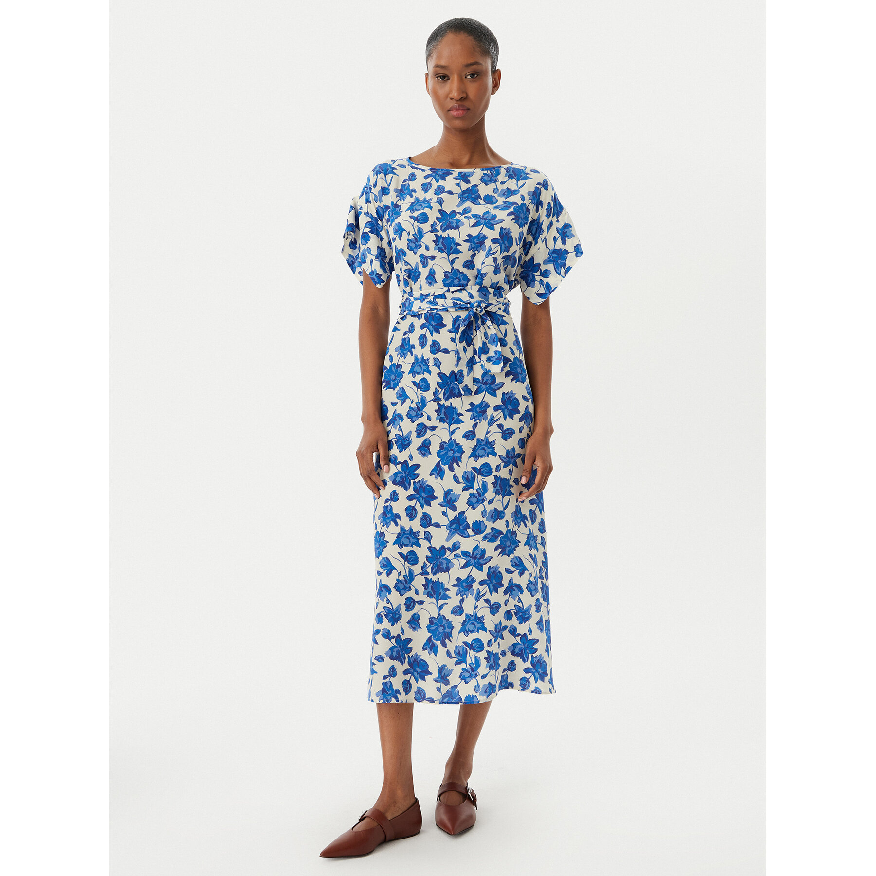 Weekend Max Mara Sukienka letnia Cannes 2515221092 Niebieski Regular Fit