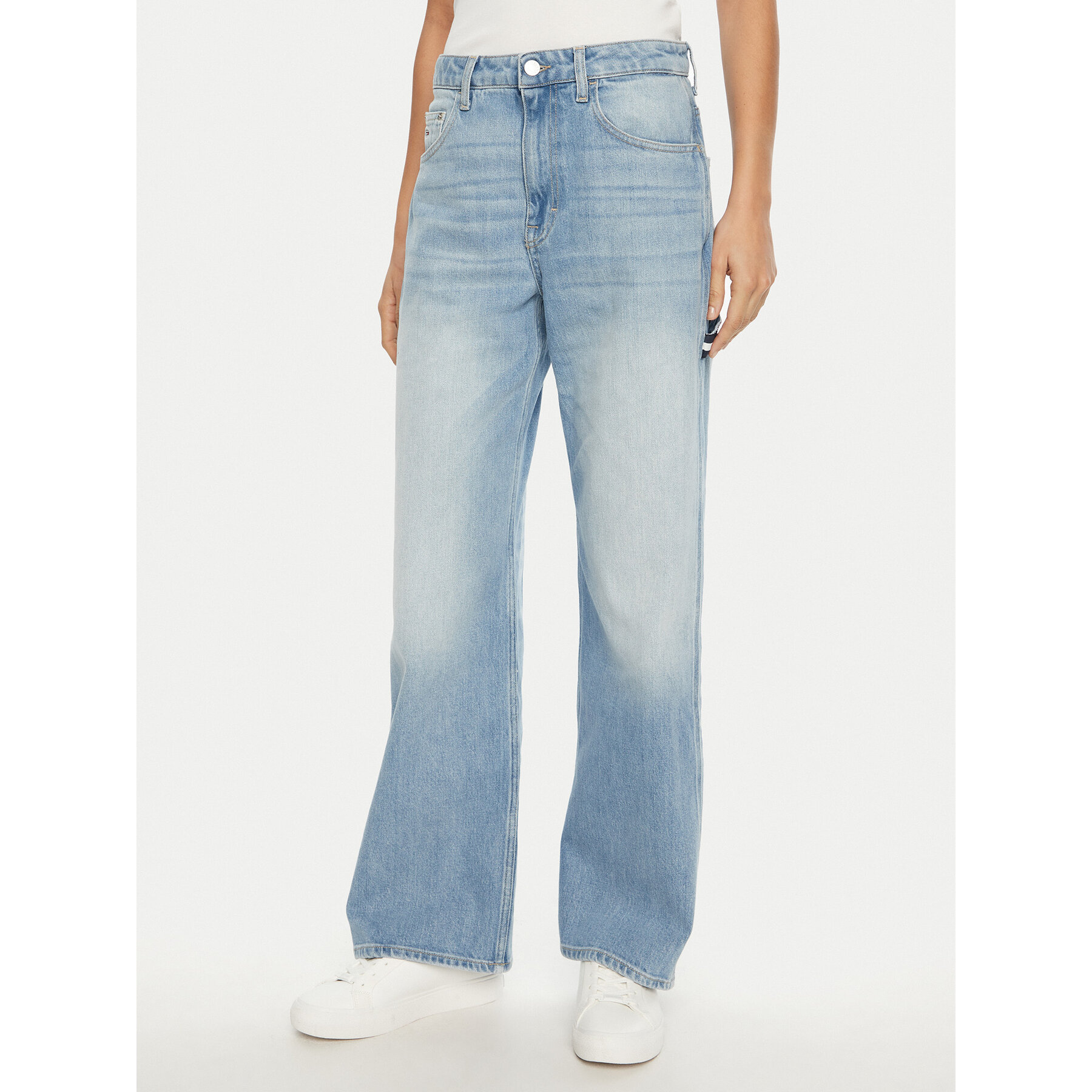Tommy Jeans Jeansy Mia DW0DW19572 Niebieski Relaxed Fit