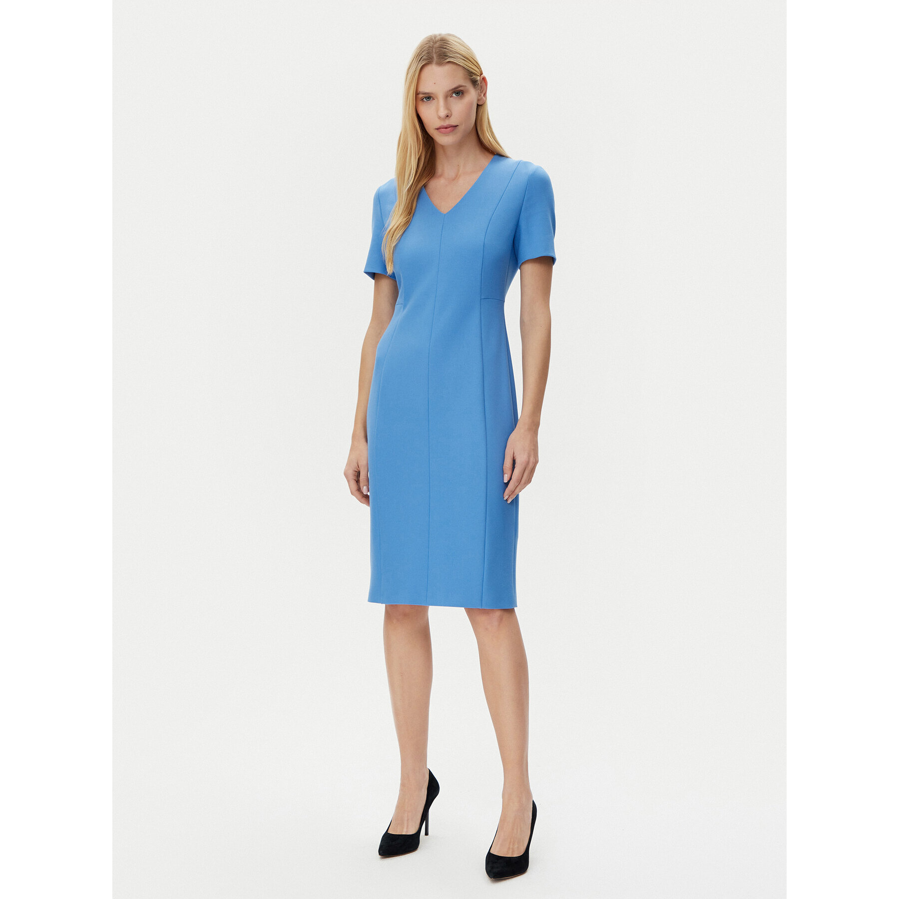 BOSS Sukienka codzienna Damaisa 50490044 Niebieski Slim Fit