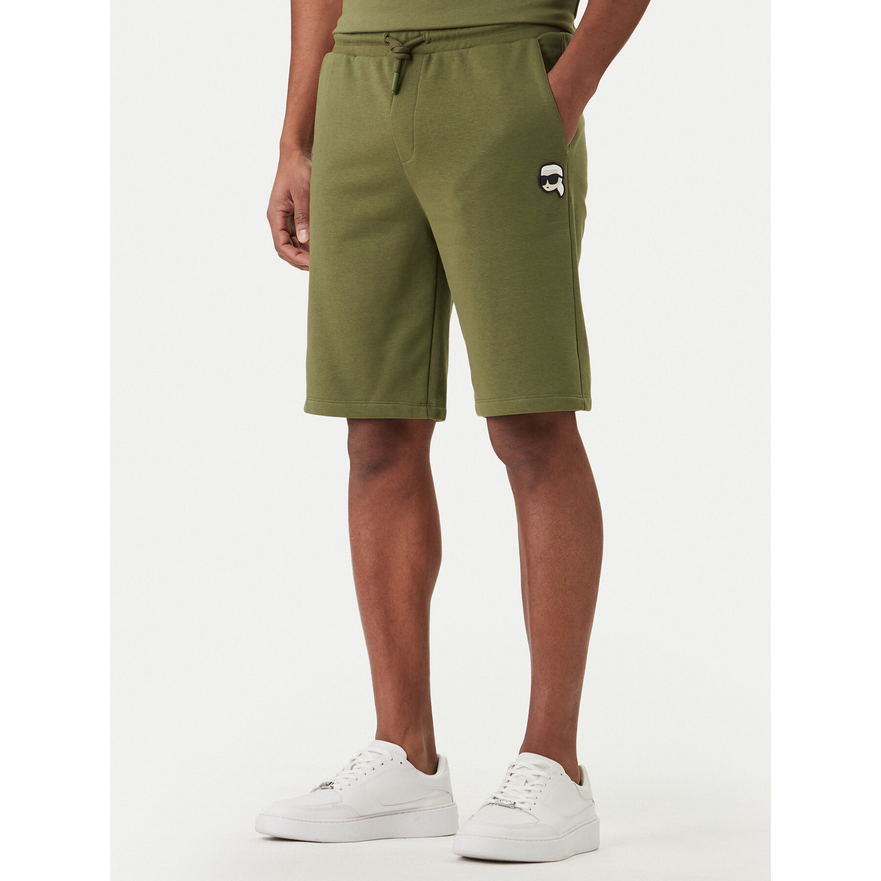 KARL LAGERFELD Szorty sportowe 705019 562900 Zielony Regular Fit