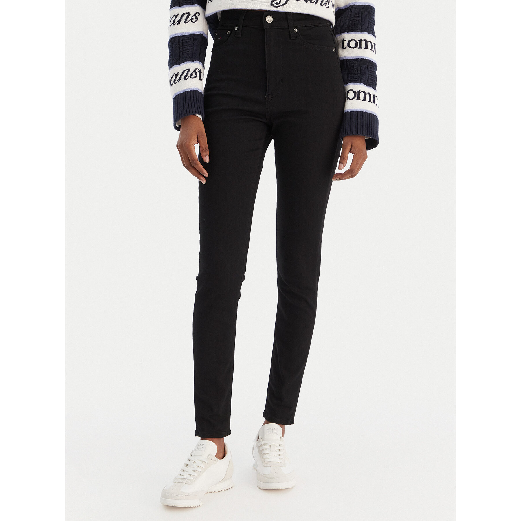 Tommy Jeans Jeansy Sylvia DW0DW19936 Niebieski Skinny Fit